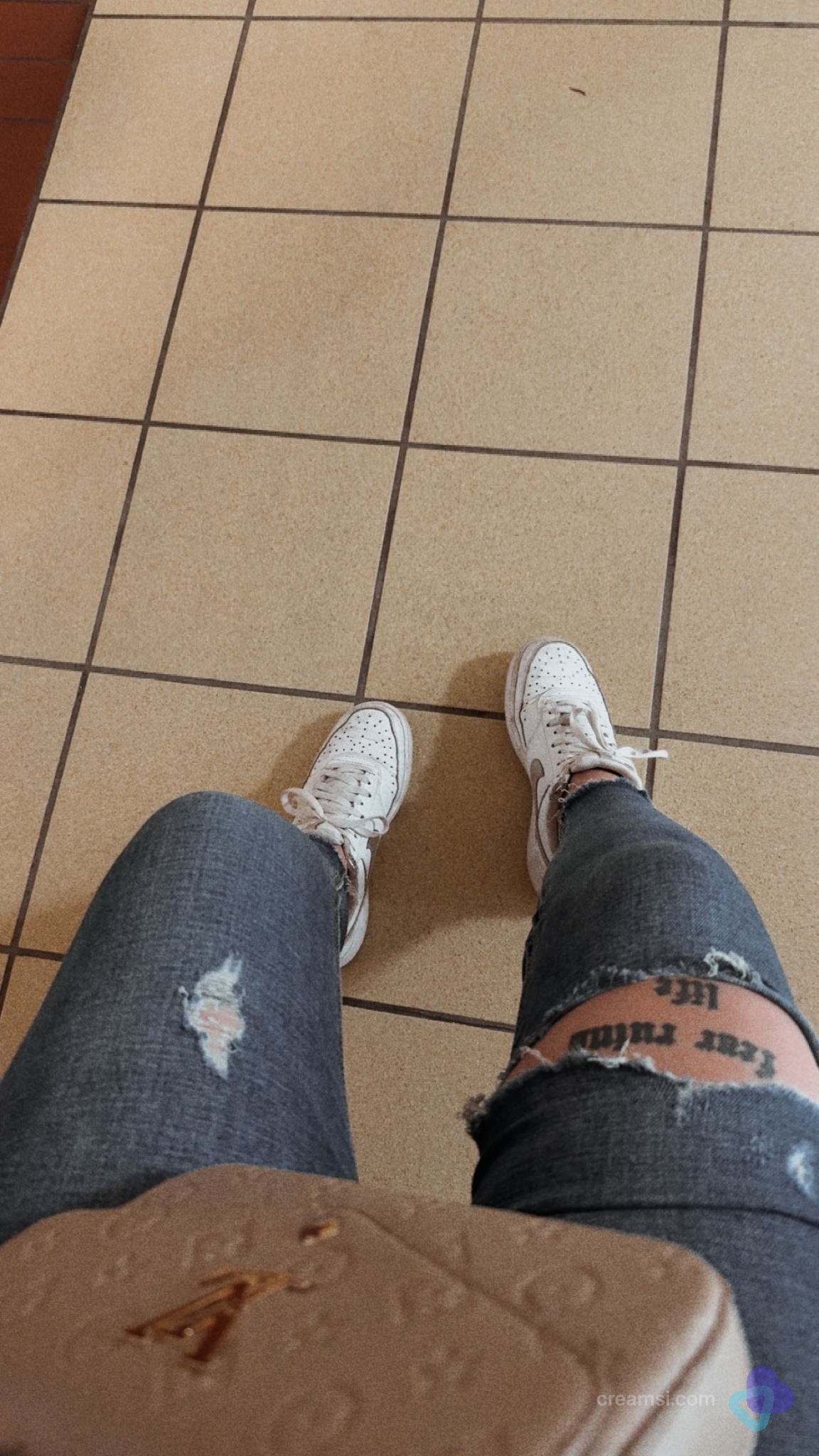 Getragene nike sneaker lange getragen