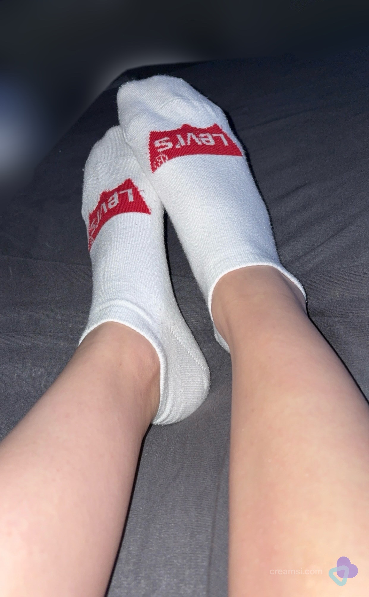 Weiße Levi‘s Sneaker Socken