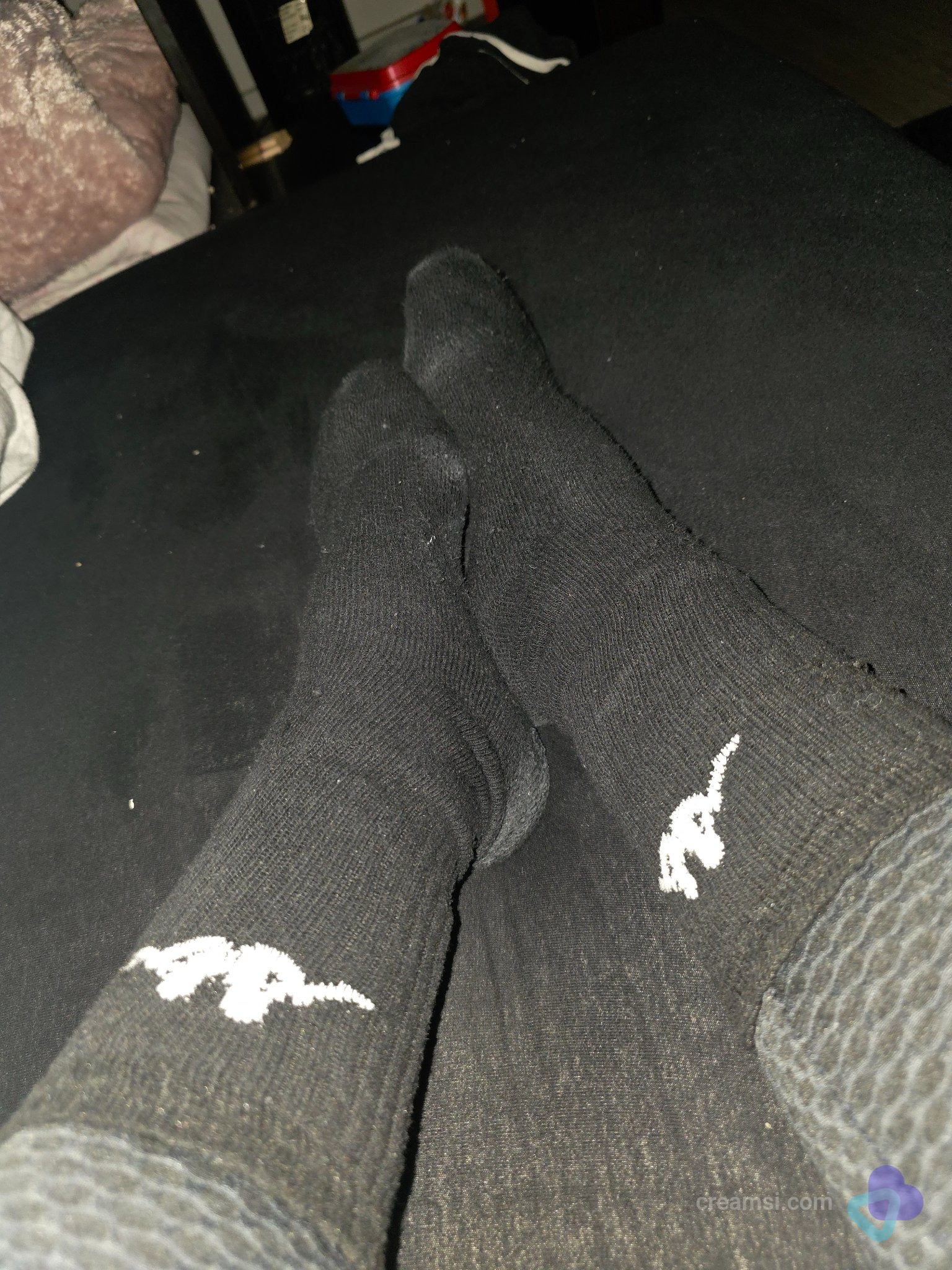 Schwarze Kappa socken ! Getragen bei der arbeit in sicherheitschuhe