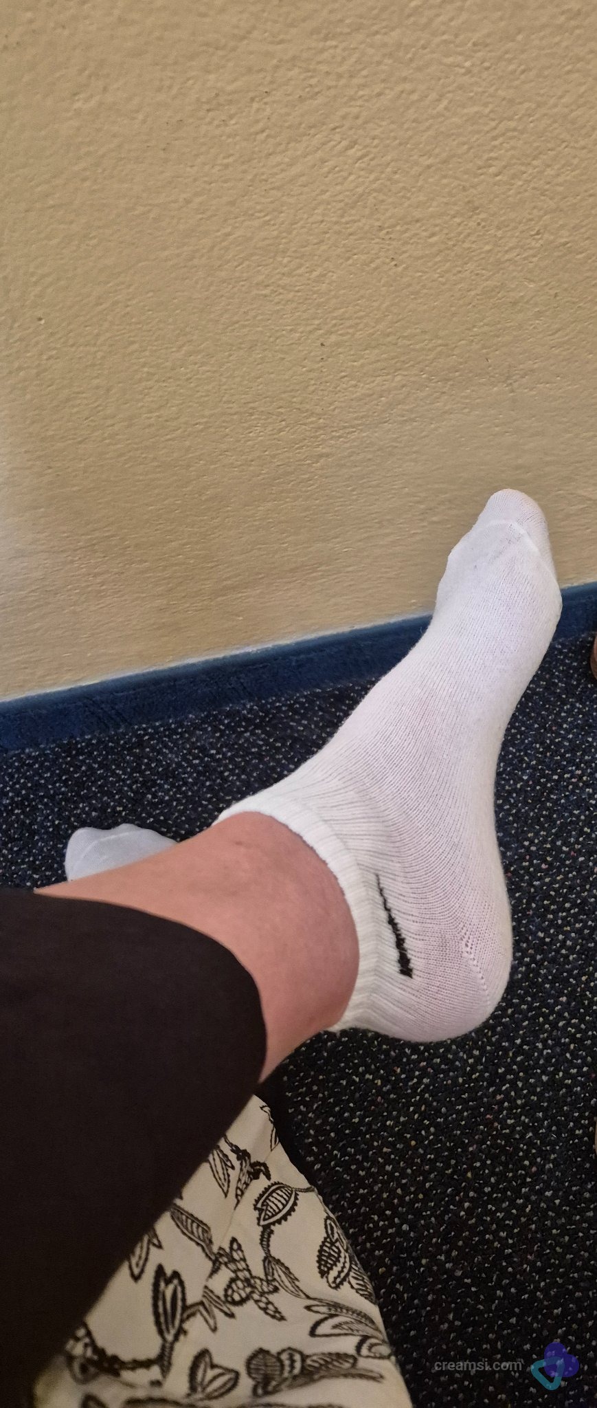 Weiße Comfort Sneaker Socken
