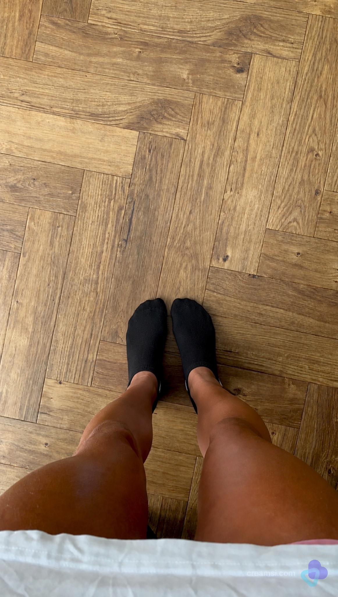 Klassische Schwarze Socken Knöchel