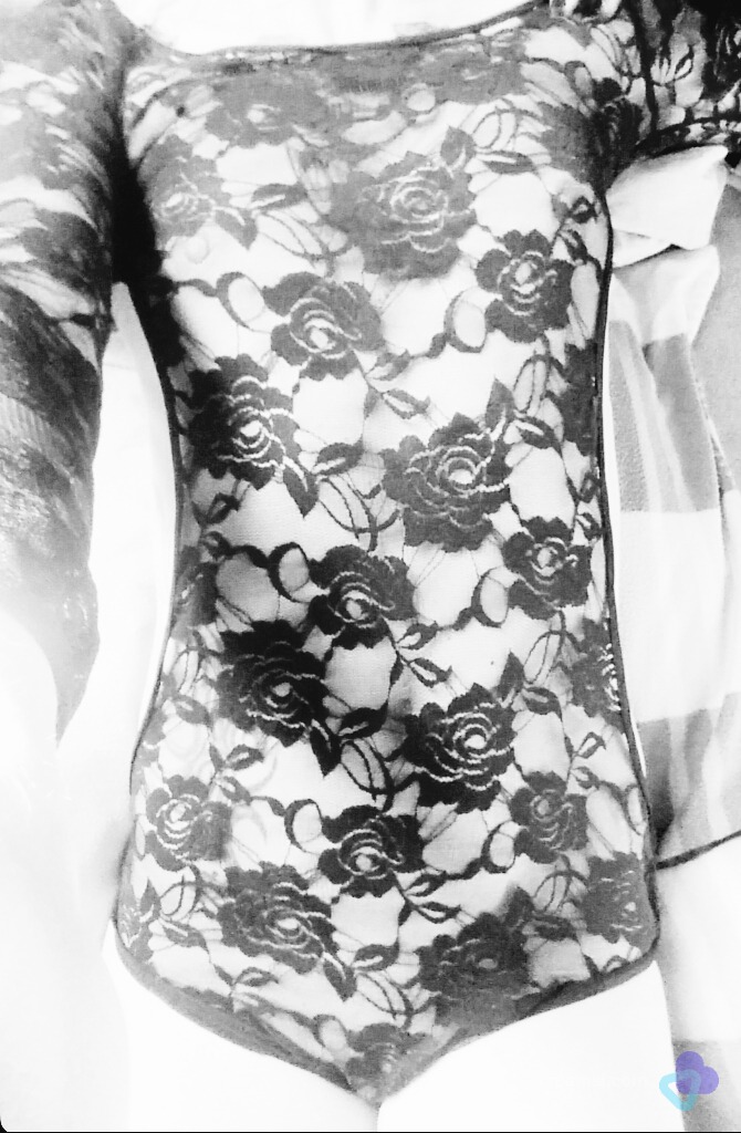Elegante Spitzen-Body- Rosen-transparent