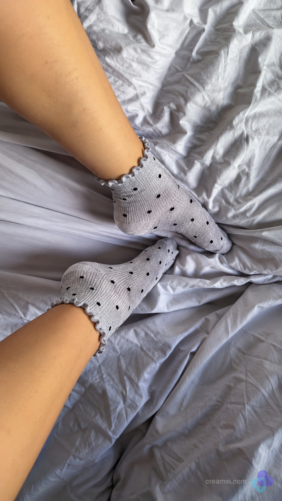 Gepunktete Rüschen-Socken 5.)