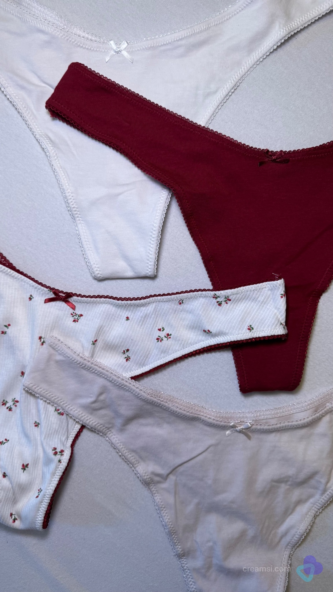 Burgund Luxus Slip 2.)