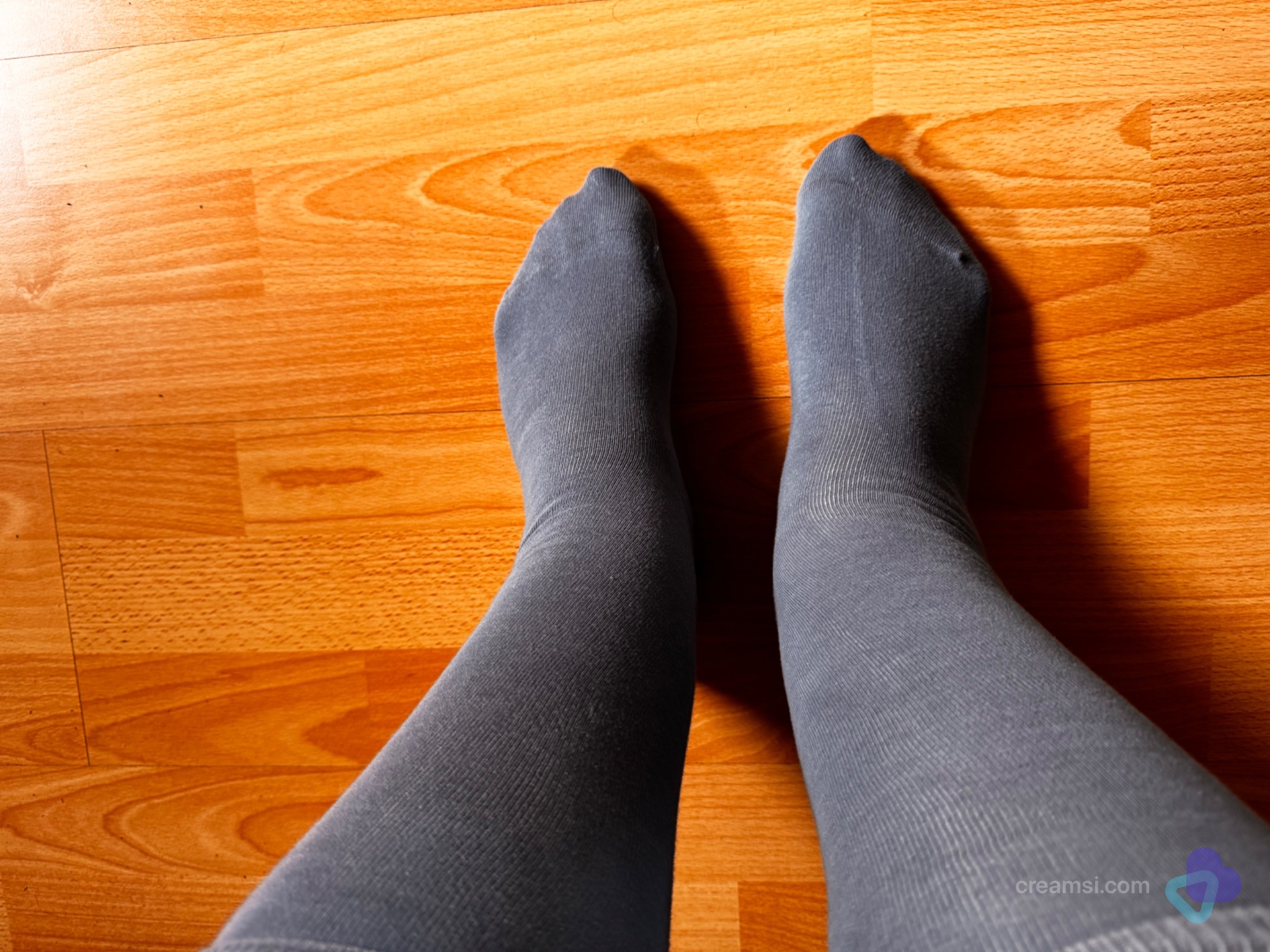 Graue Baumwoll-Socken Classic