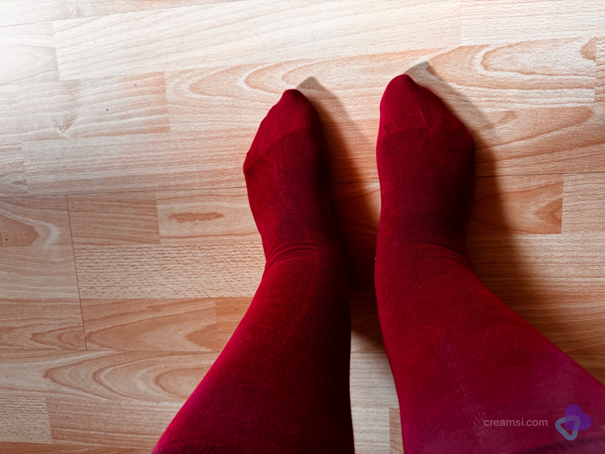 Klassische Bordeaux Socken