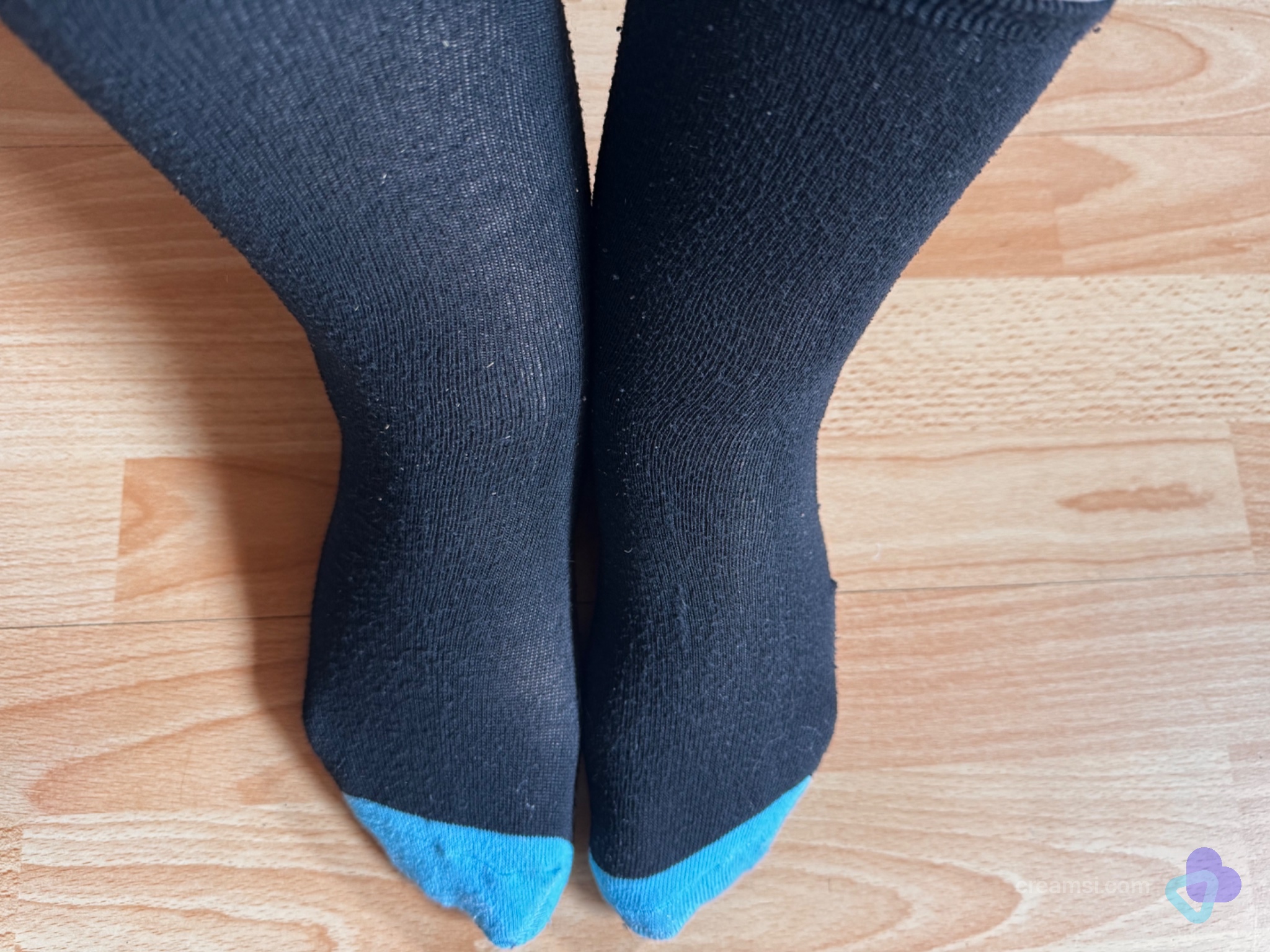Navy Blau Color-Block Socken