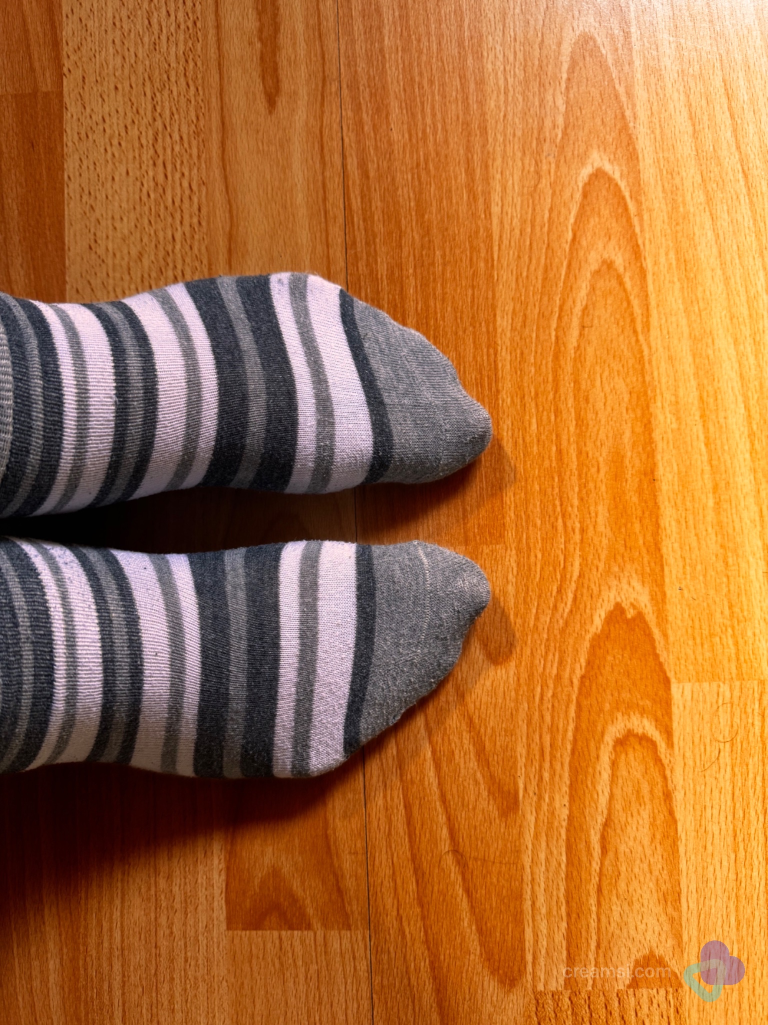 Gestreifte Kuschel-Socken