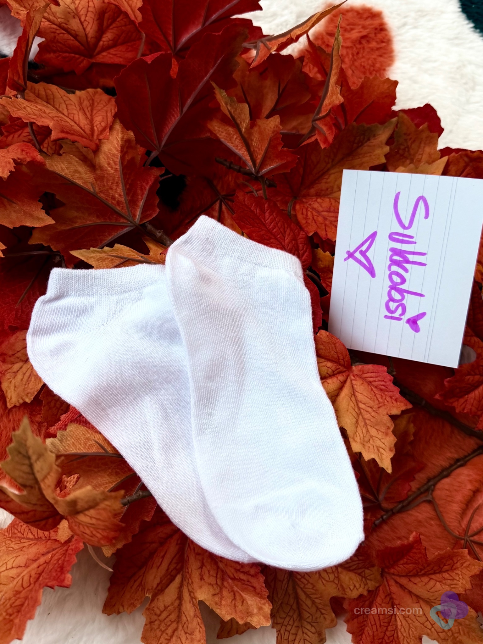 Weiße Sneakersocken 🤍🍂