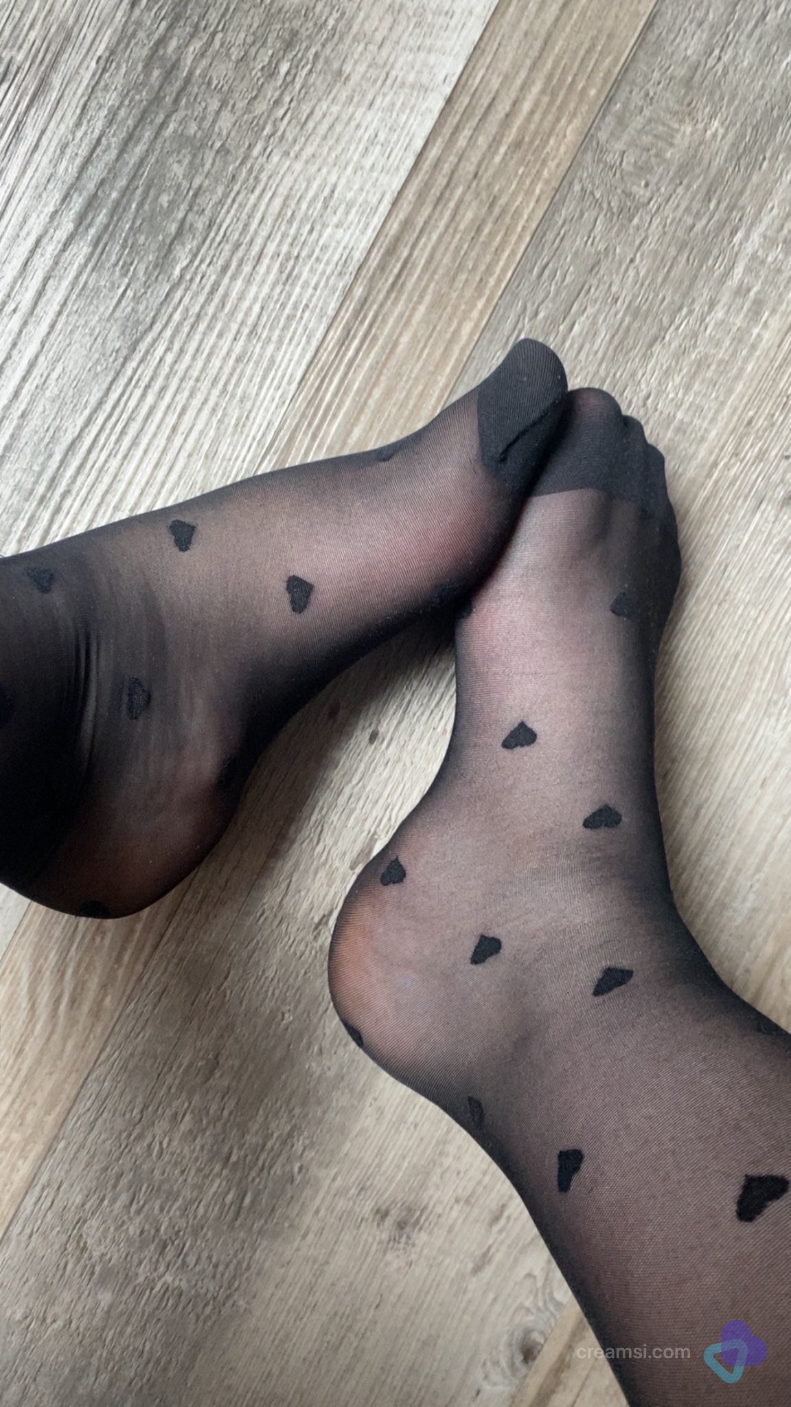 Herzchen Strumpfhose Schwarz