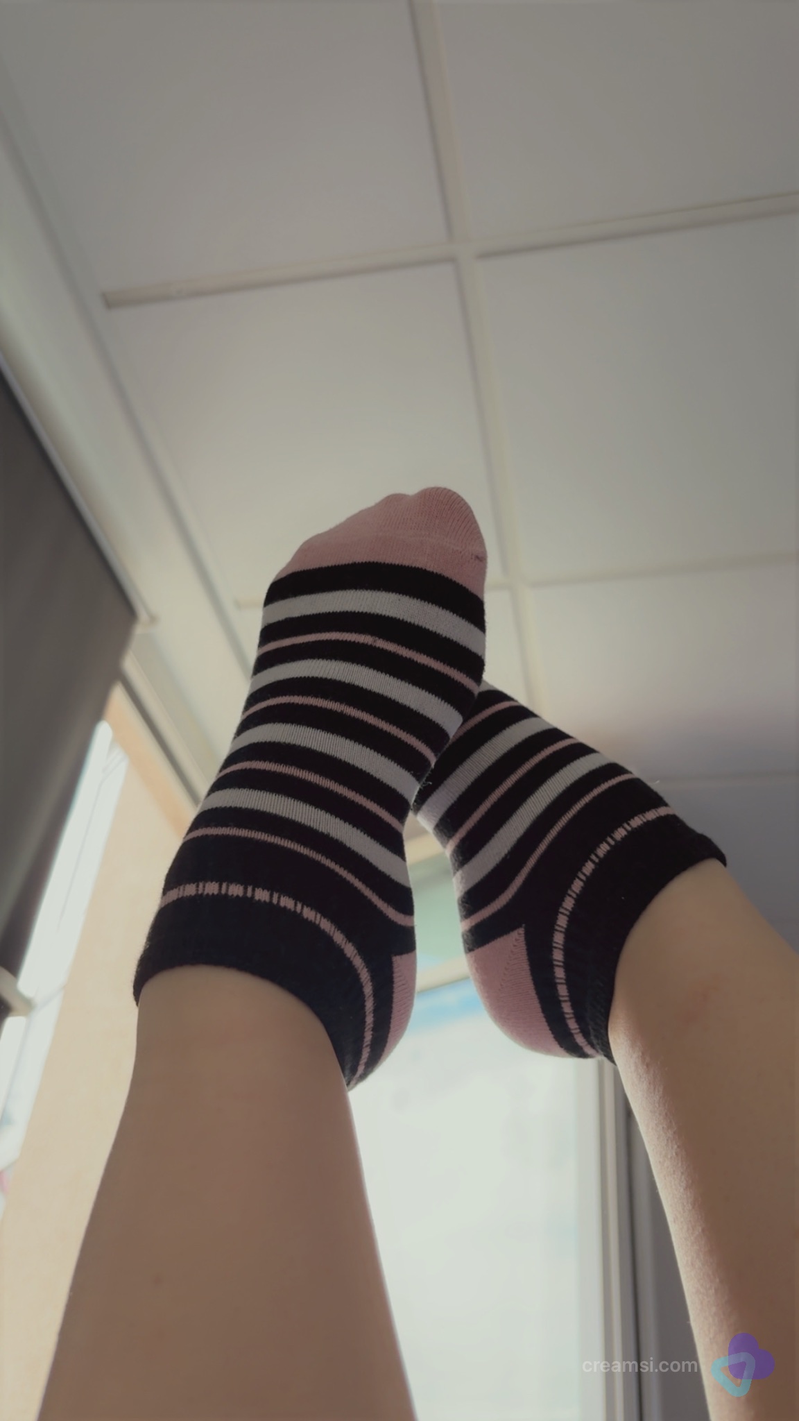 Gestreifte Sneaker-Socken