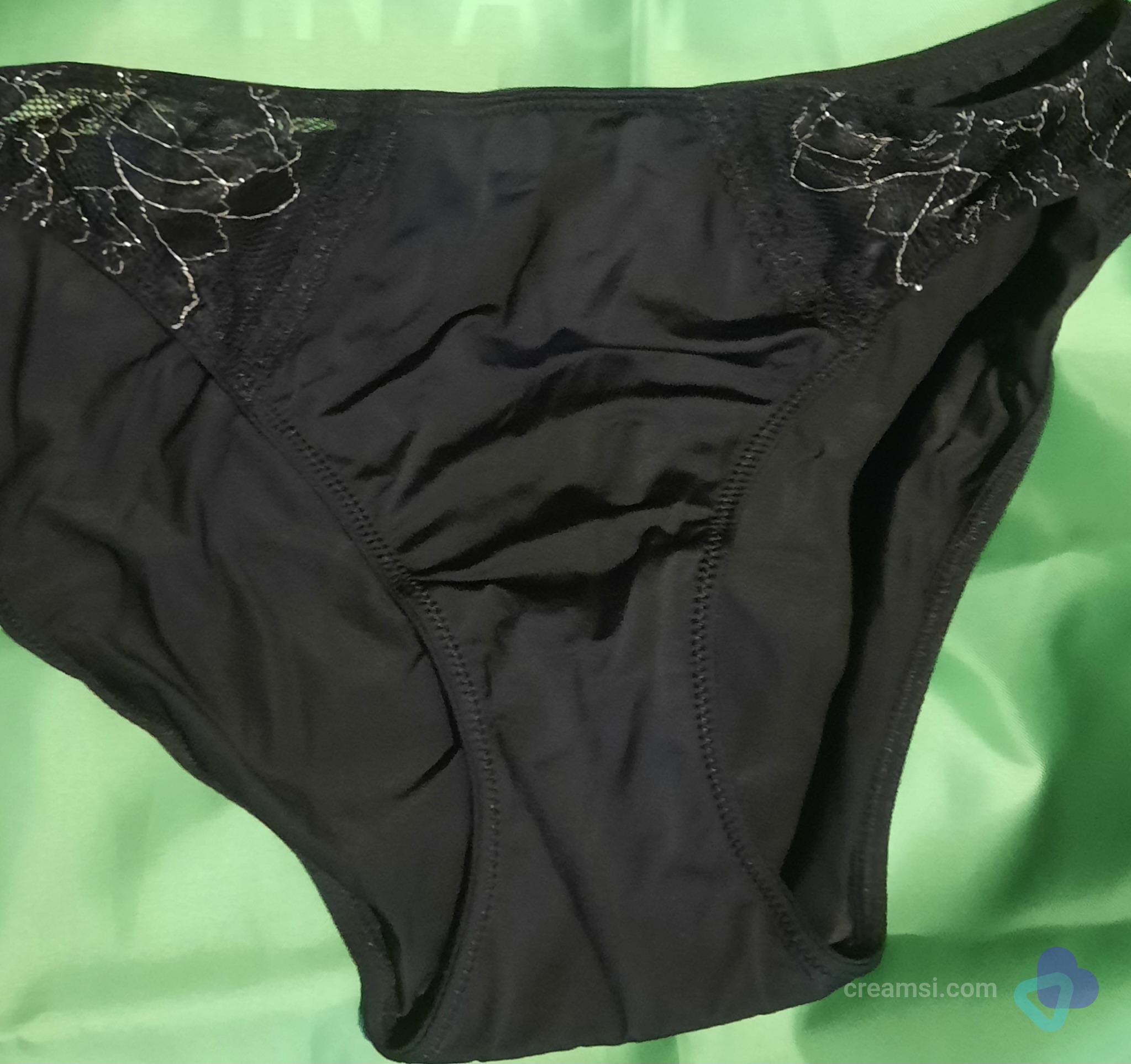 Elegante Spitzen-Slip Schwarz