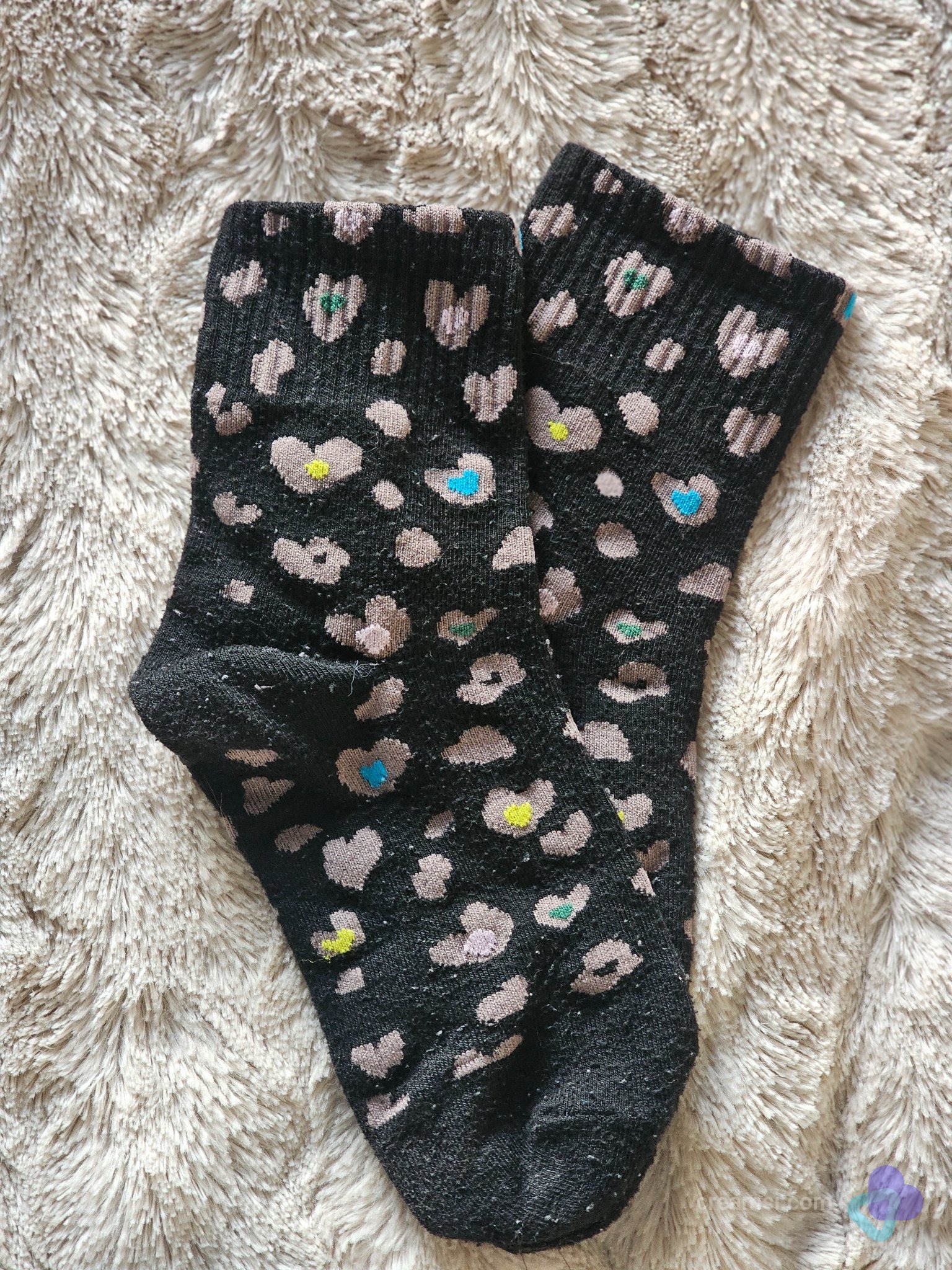 Schwarze Socken Leo Optik 😏