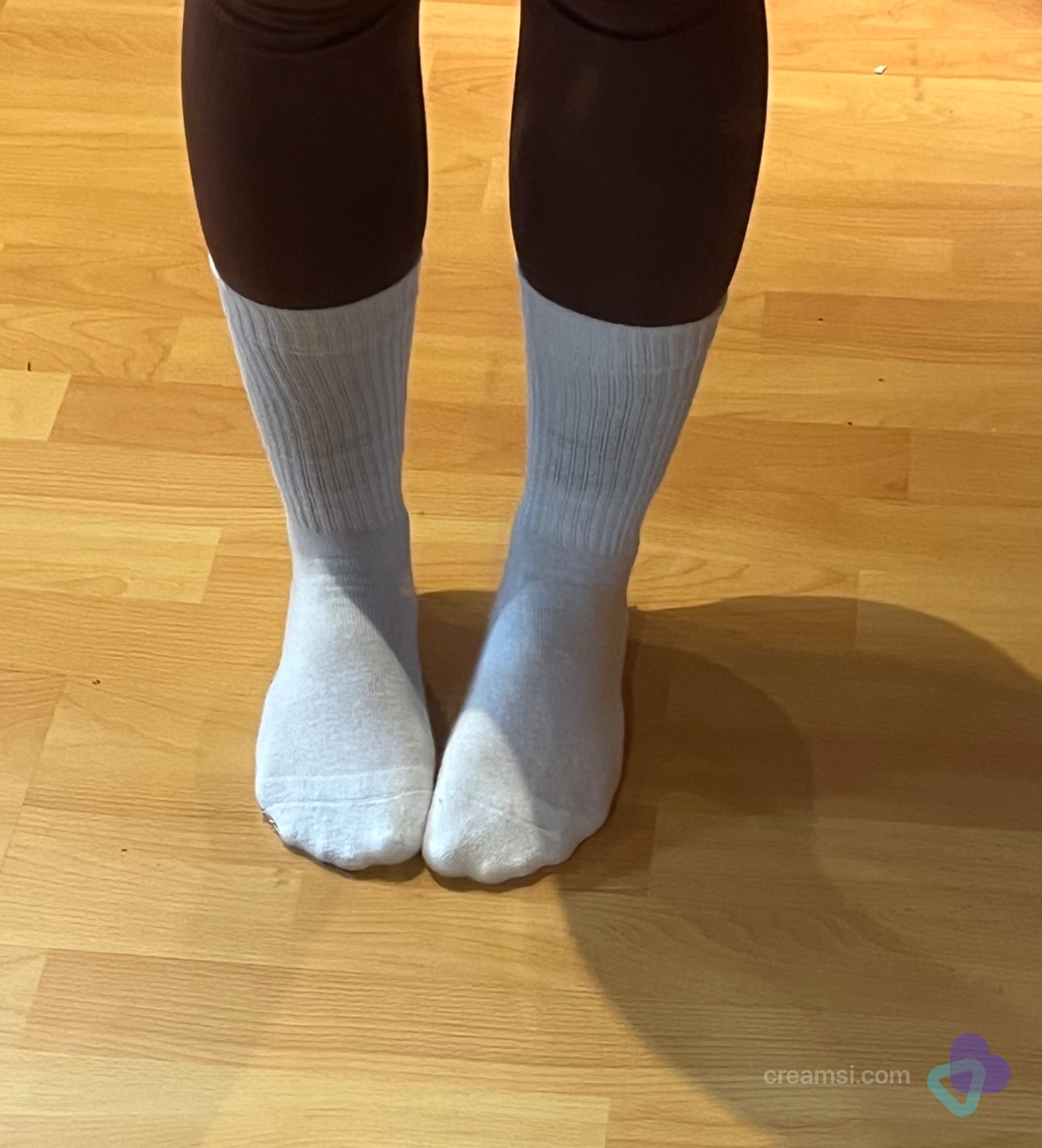 Klassische Weiße Rippensocken