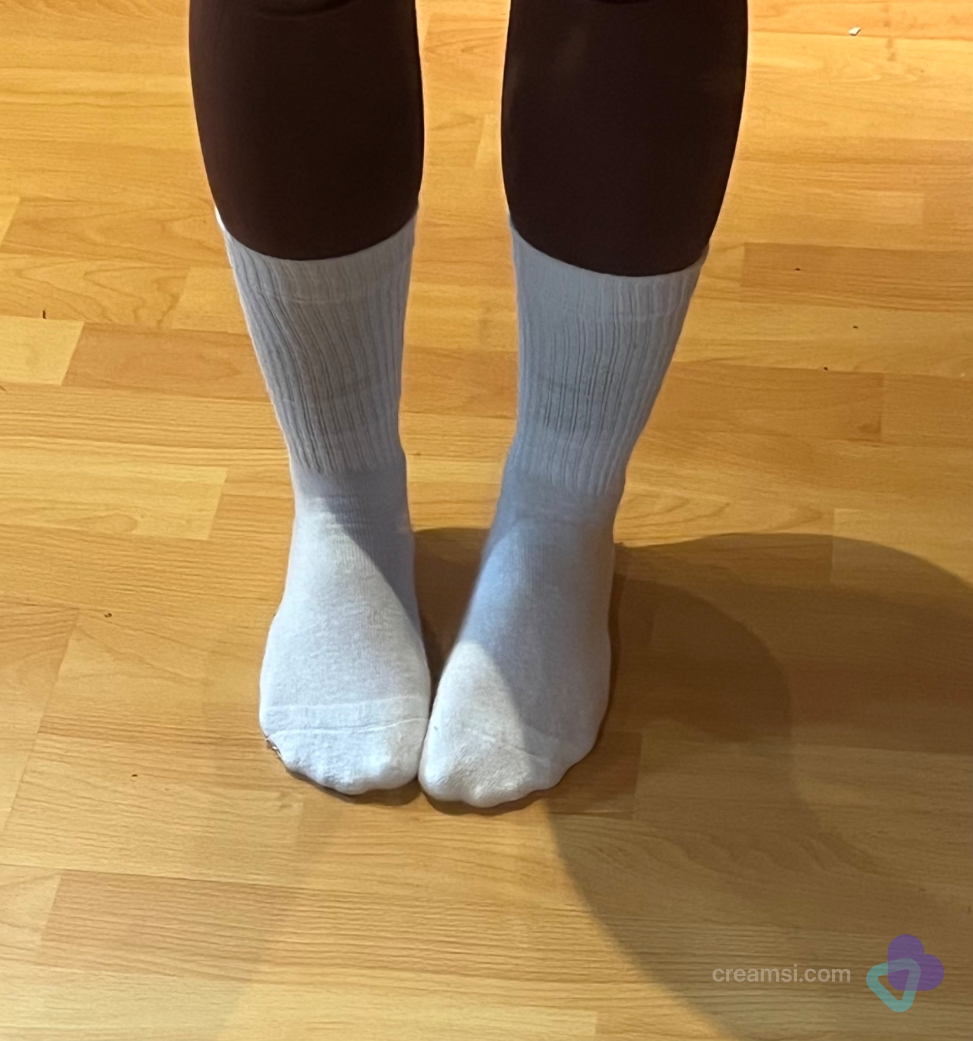Weiße Tennissocken nach Wunsch