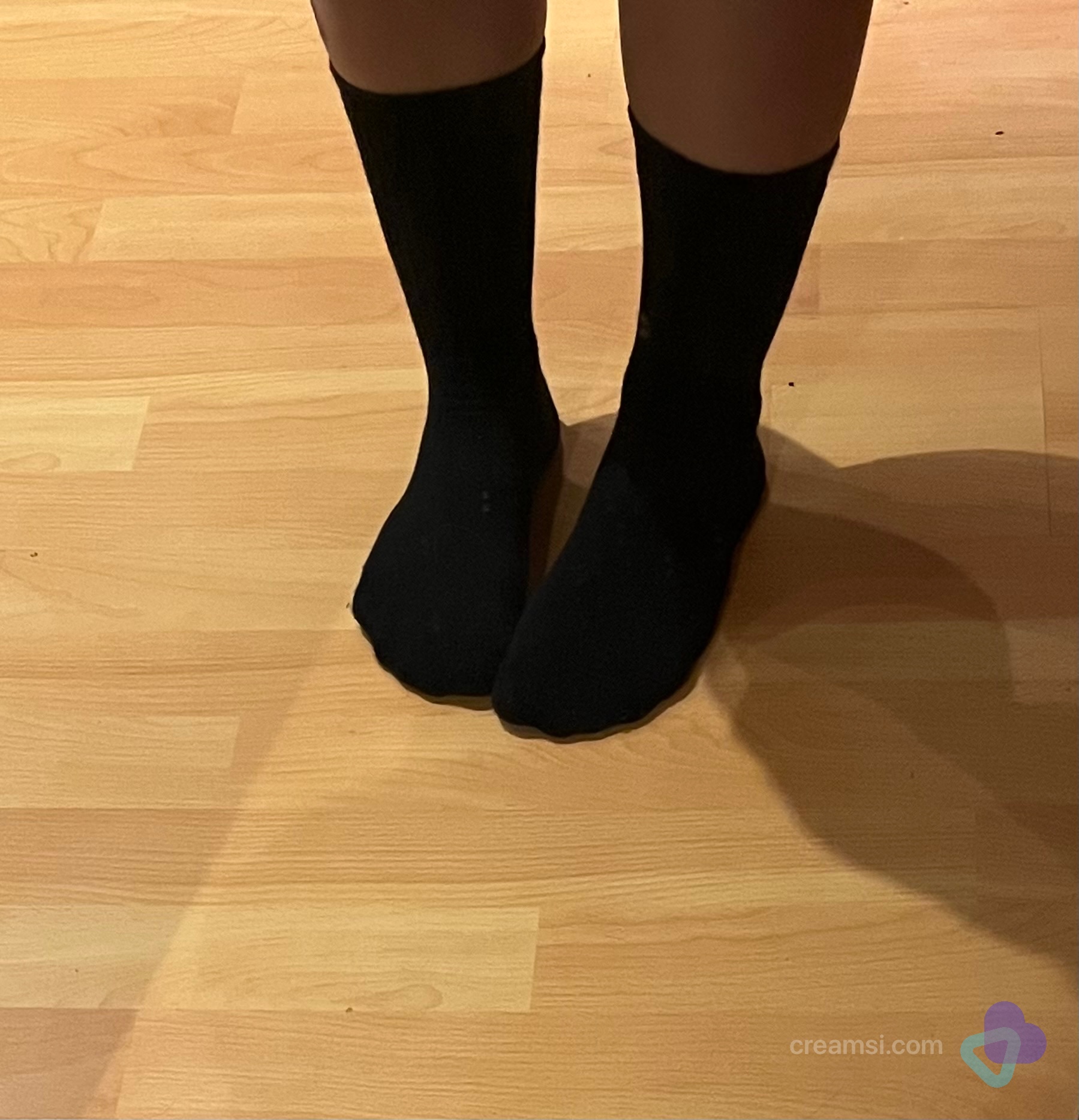 Schwarze Tennissocken