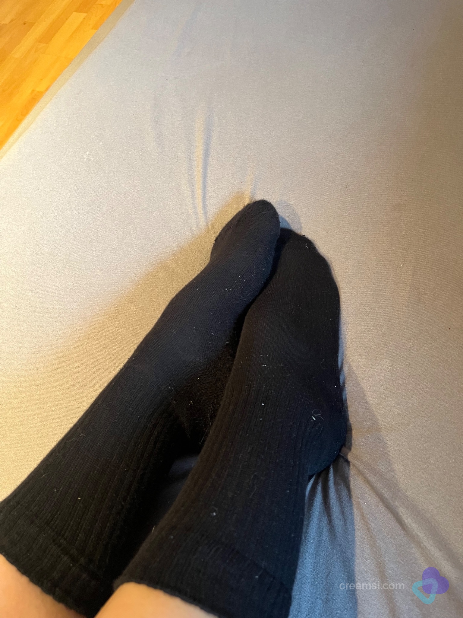 Schwarze Tennissocken