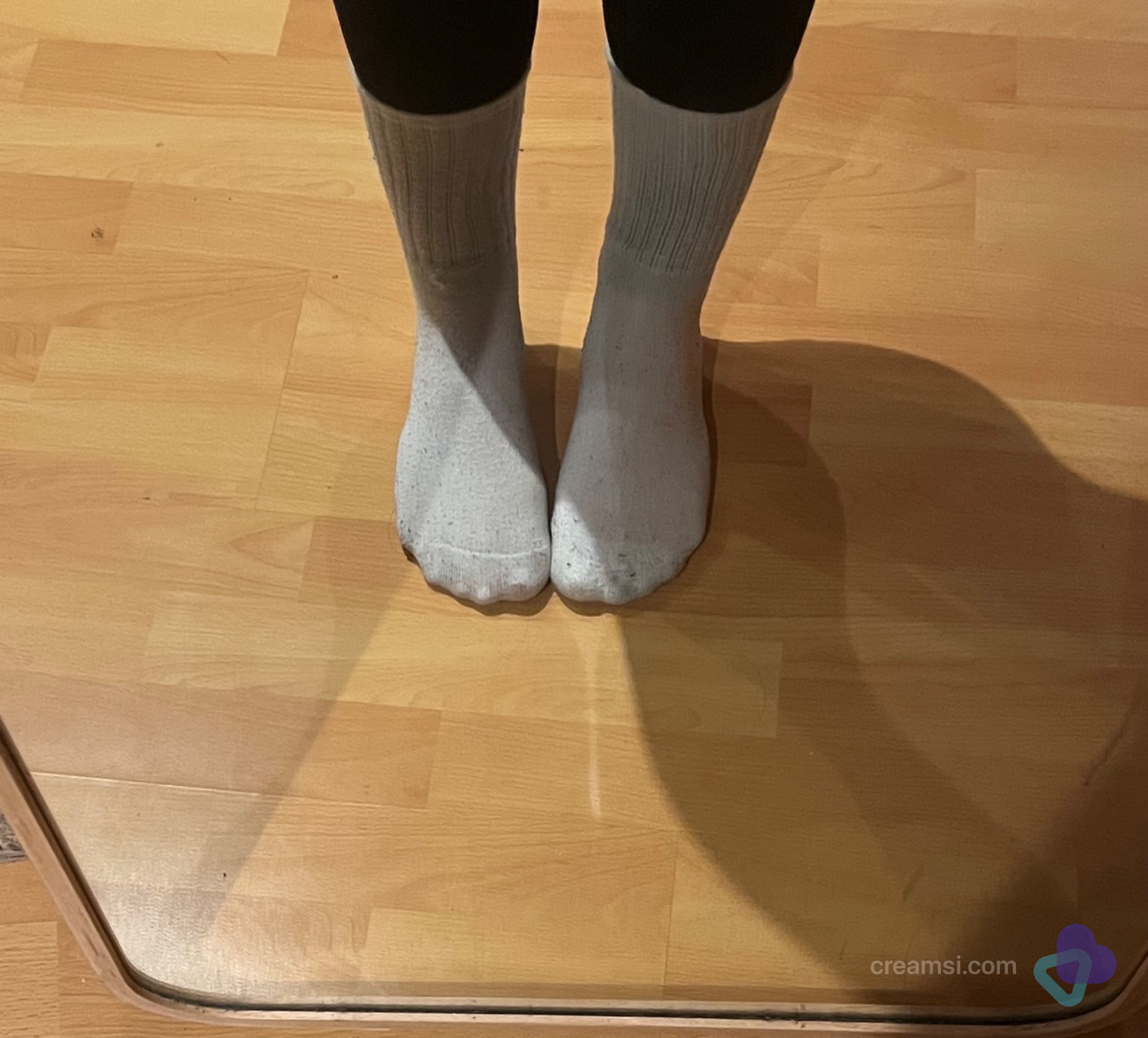 Weiße Tennissocken