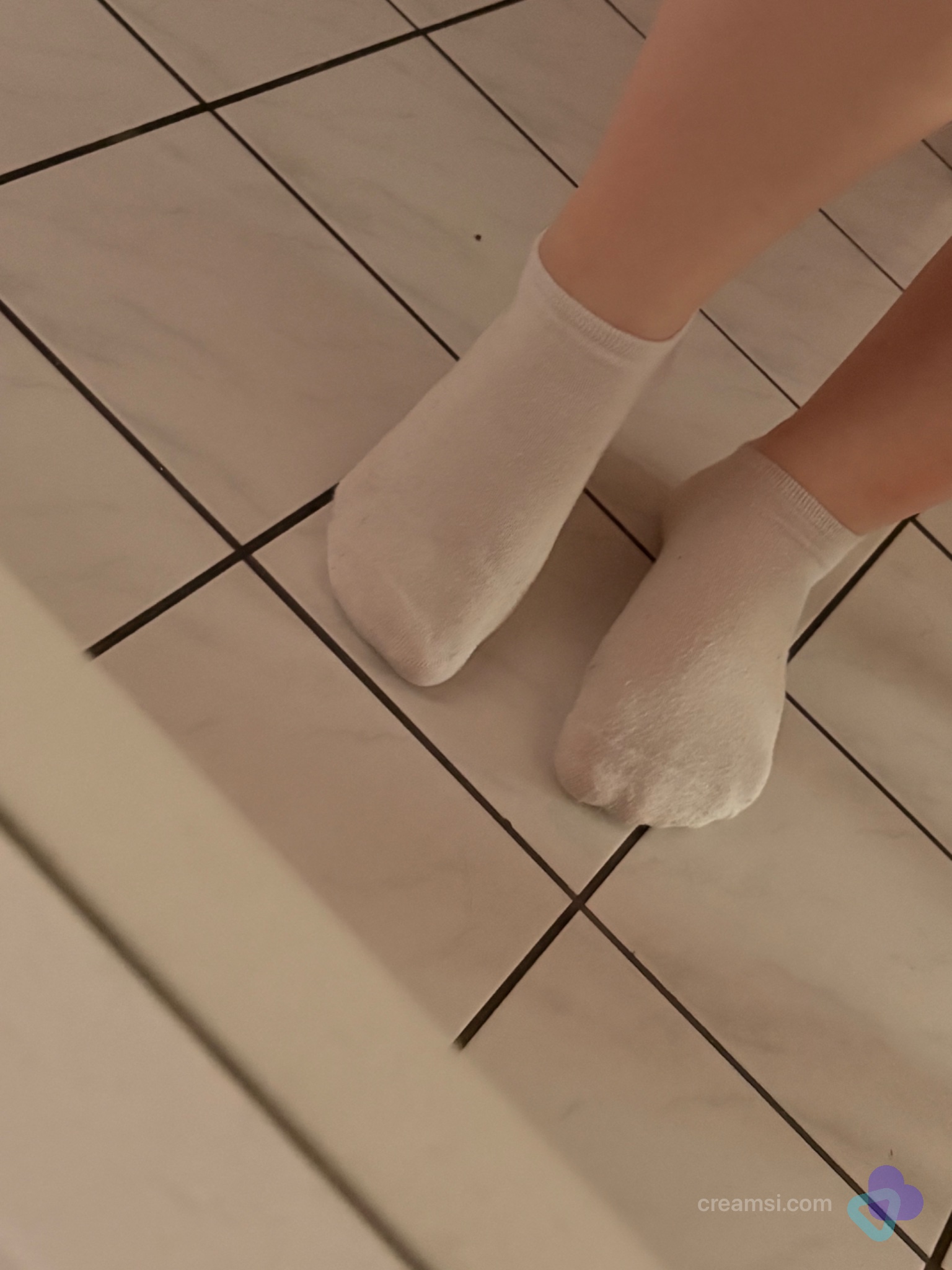Cozy Weiße Sneakersocken