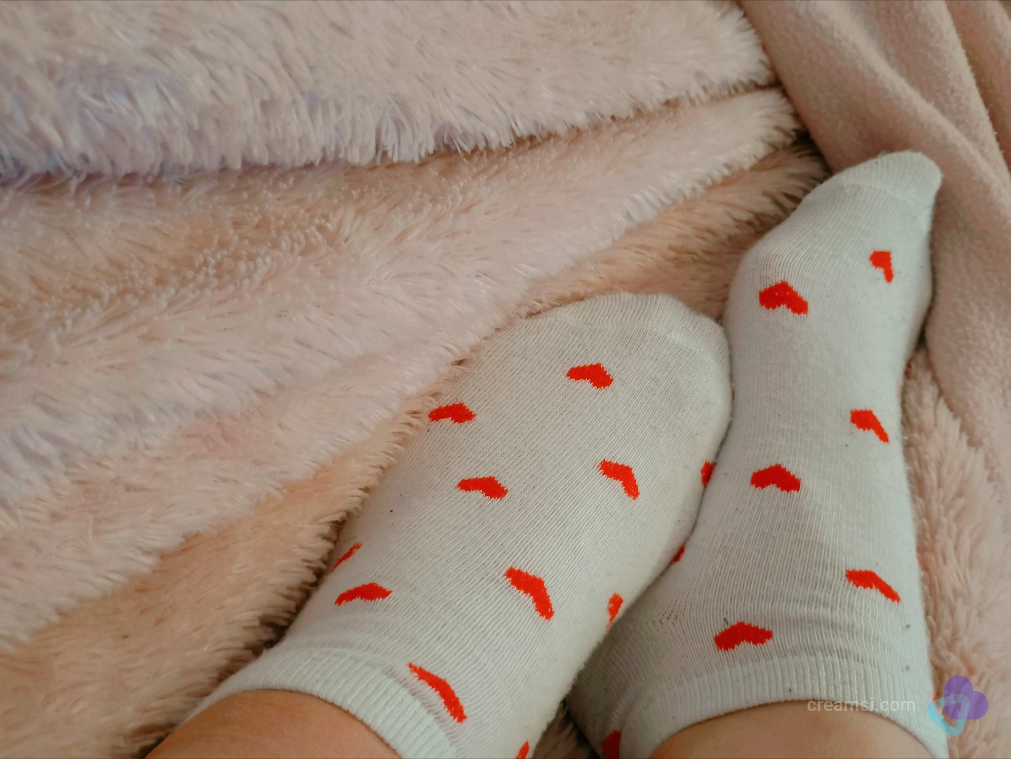 Cozy Socken mit Herzchen