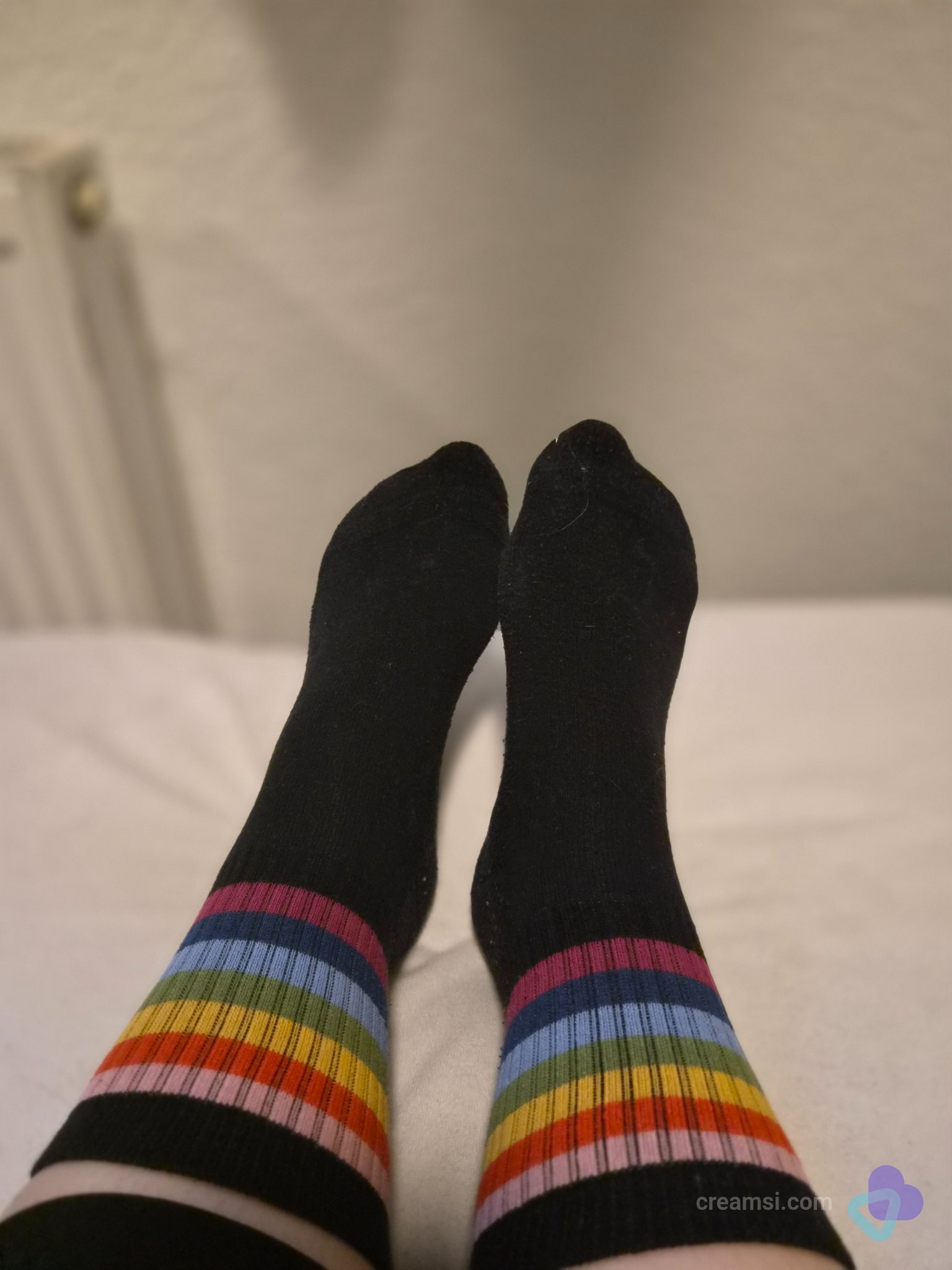 Rainbow Stripe Socken