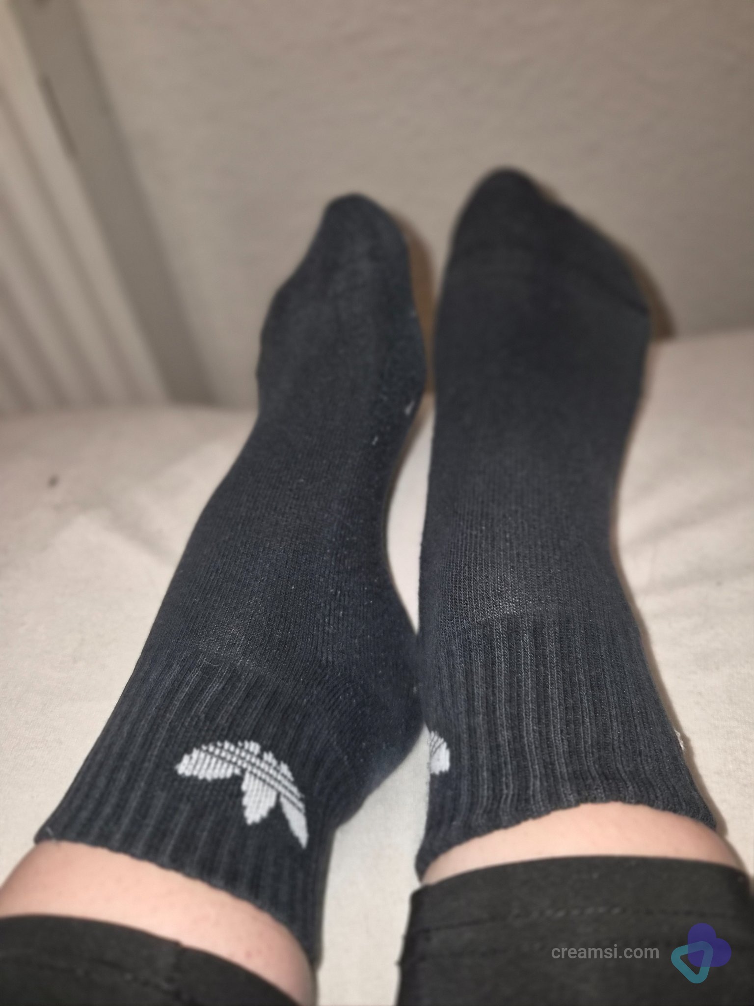 Schwarze Adidas Socken