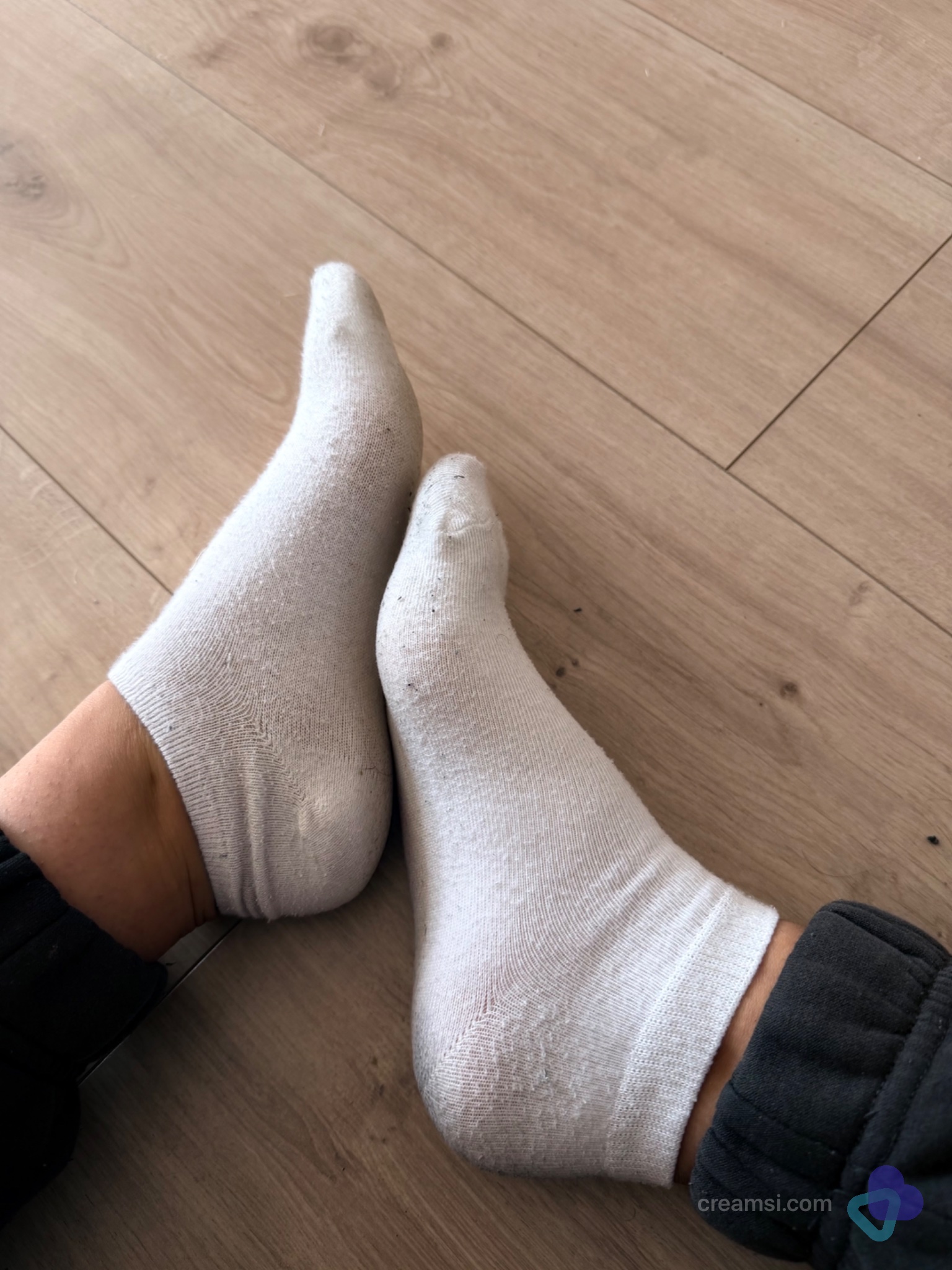 Weiße Creme Socken Größe 35-38