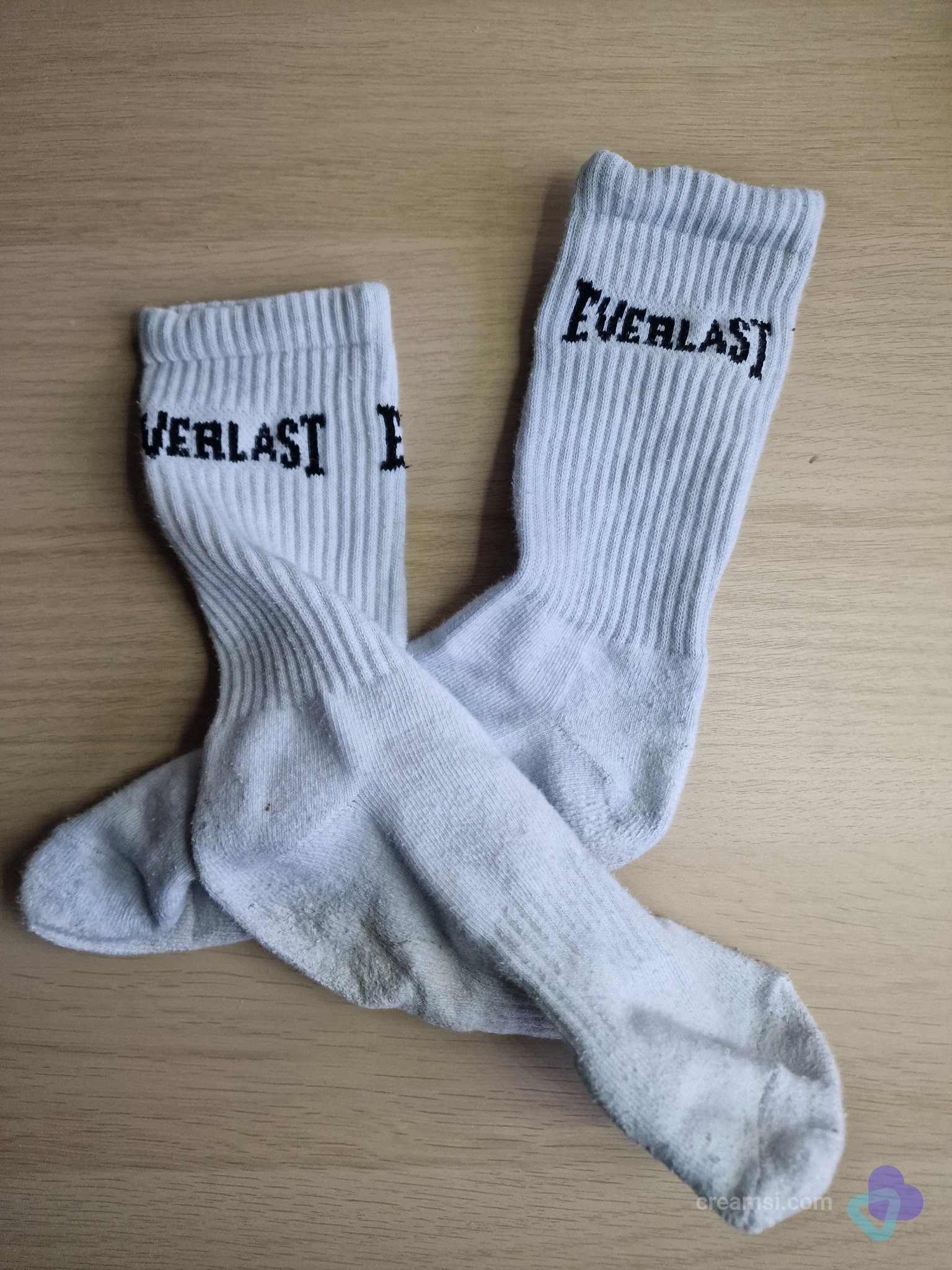 Used White Work Socks - 9 hour shift