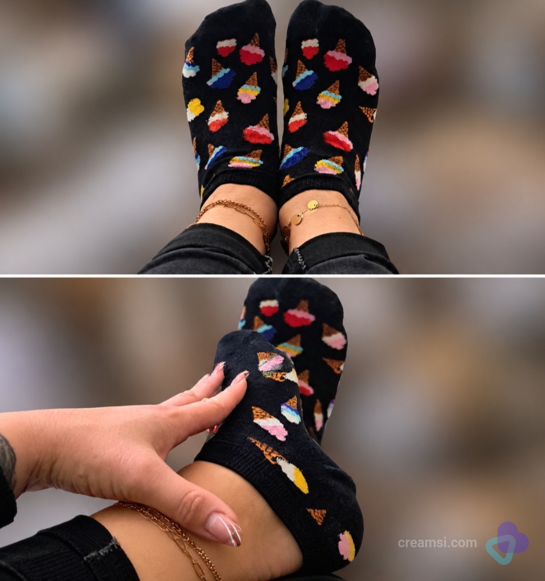 Socken Eis bunt