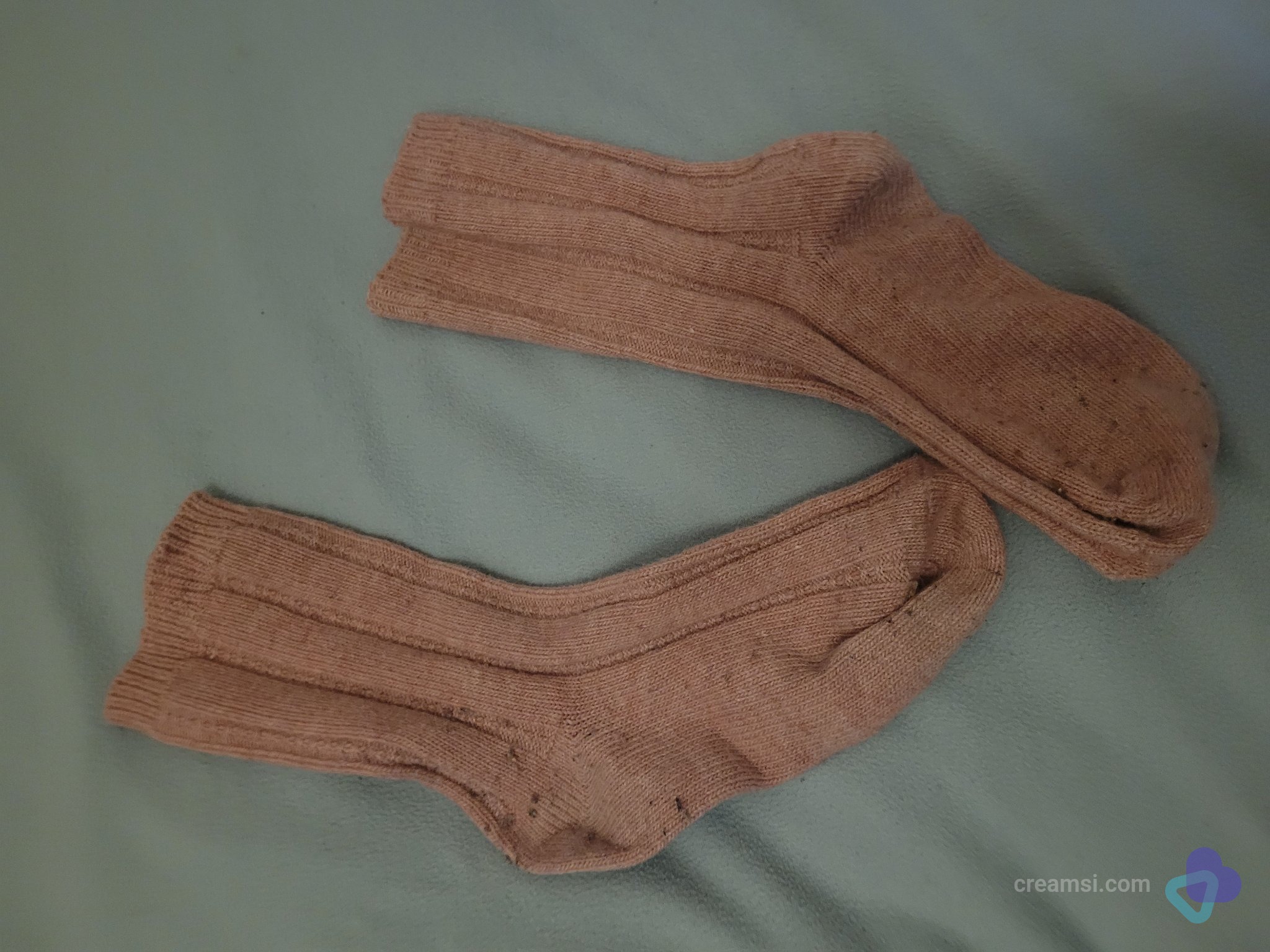 Rosé Rippensocken Duo