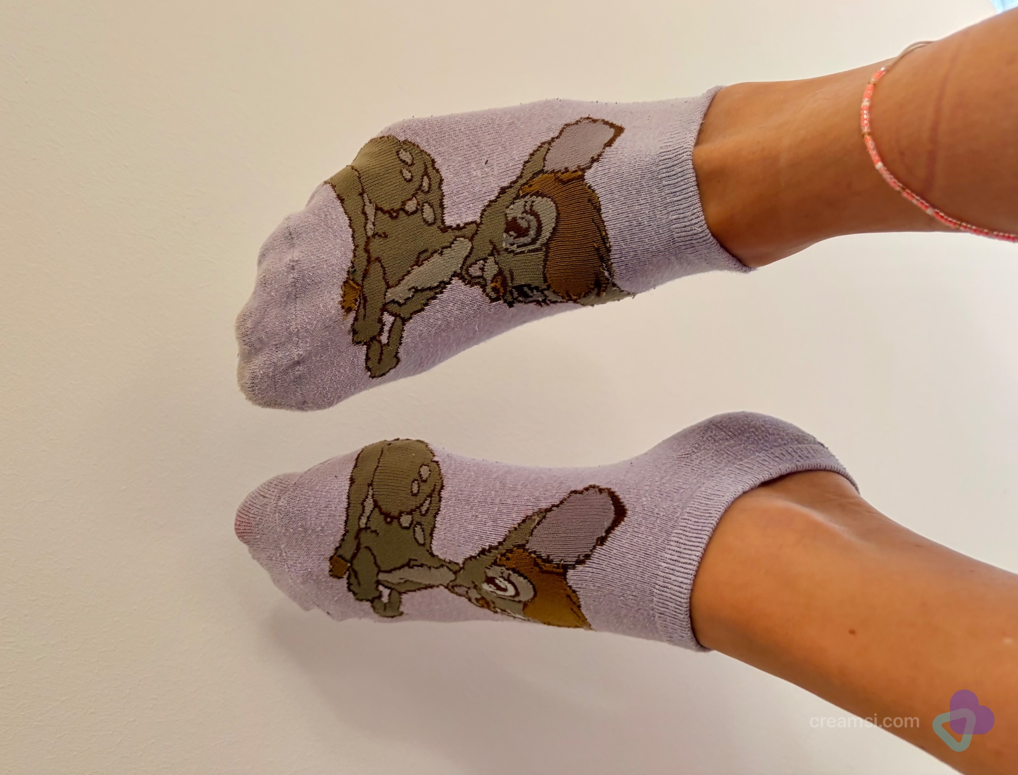 Niedliche Bambi Socken Lavendel