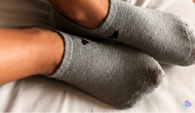 Gemütliche Graue Kuschelsocken