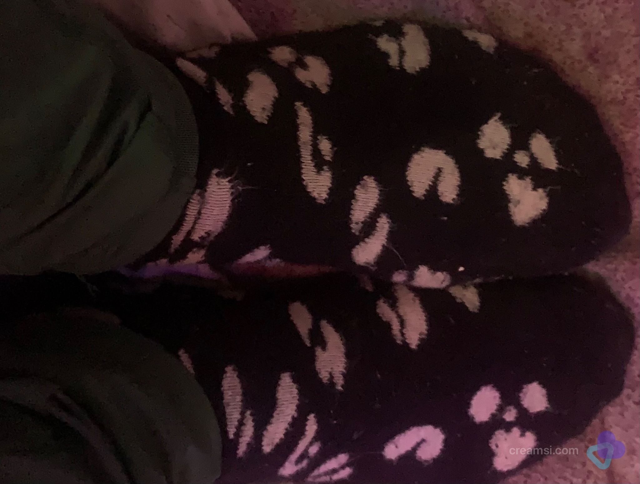 Leoparden Muster sneakersocken