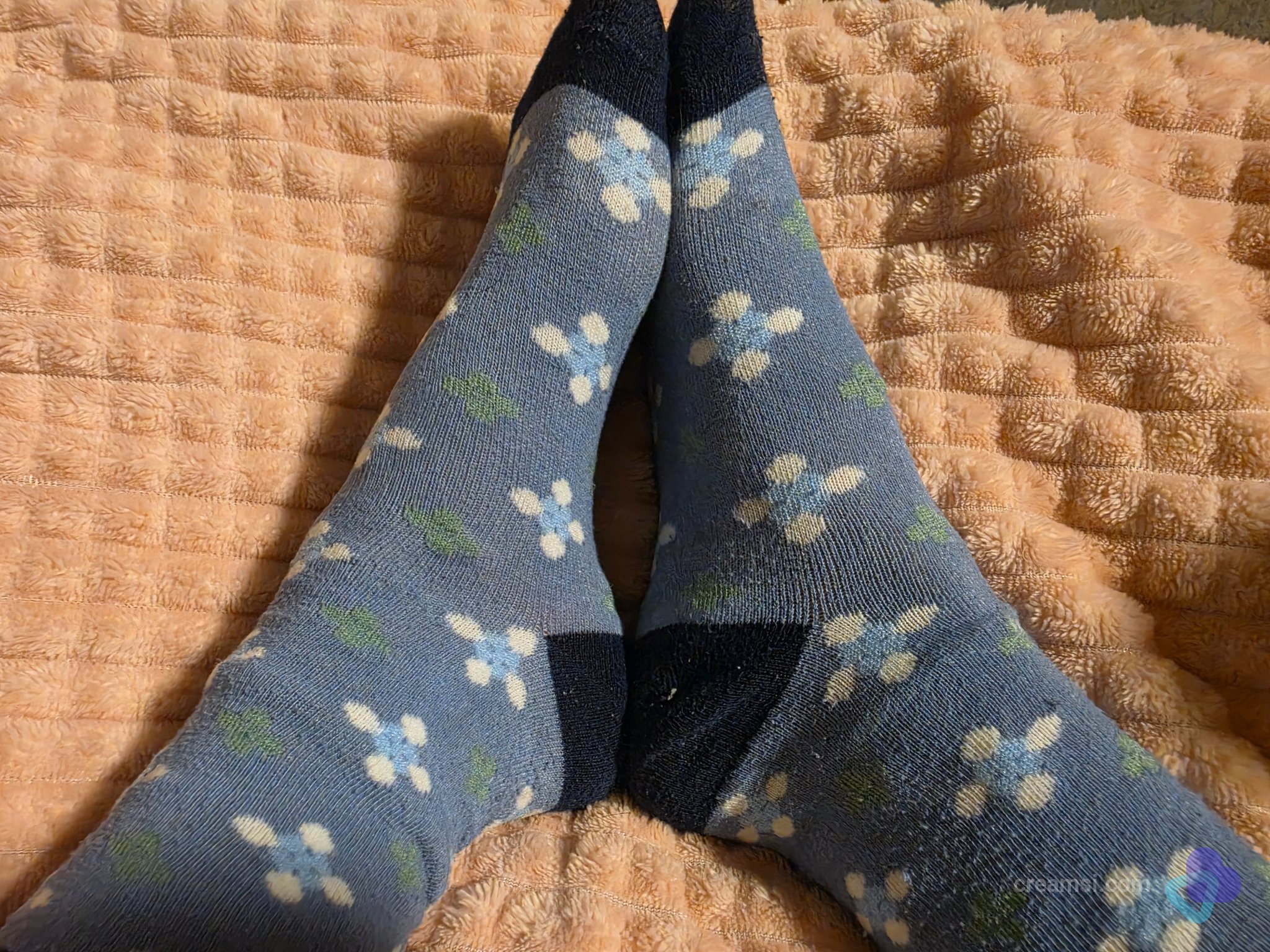 Getragene Socken