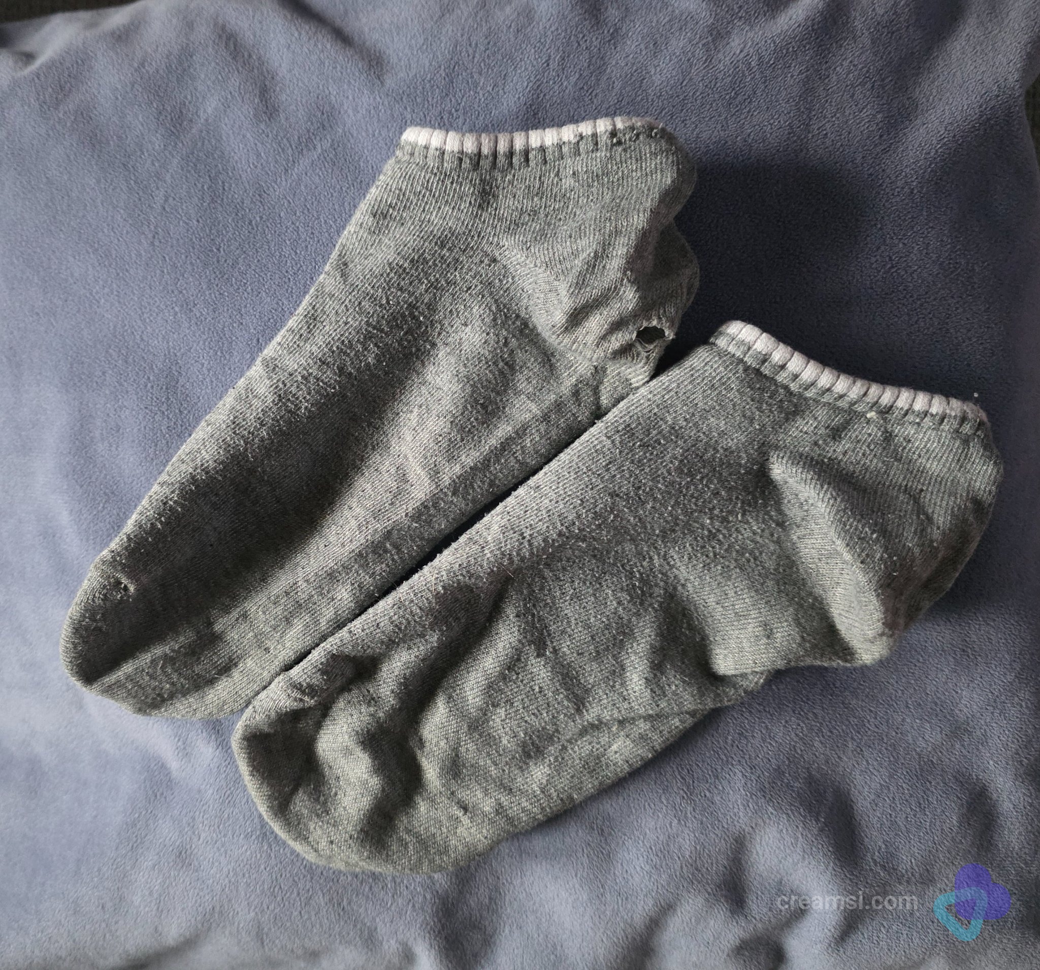 Graue Socken – 24 Stunden getragen🩶