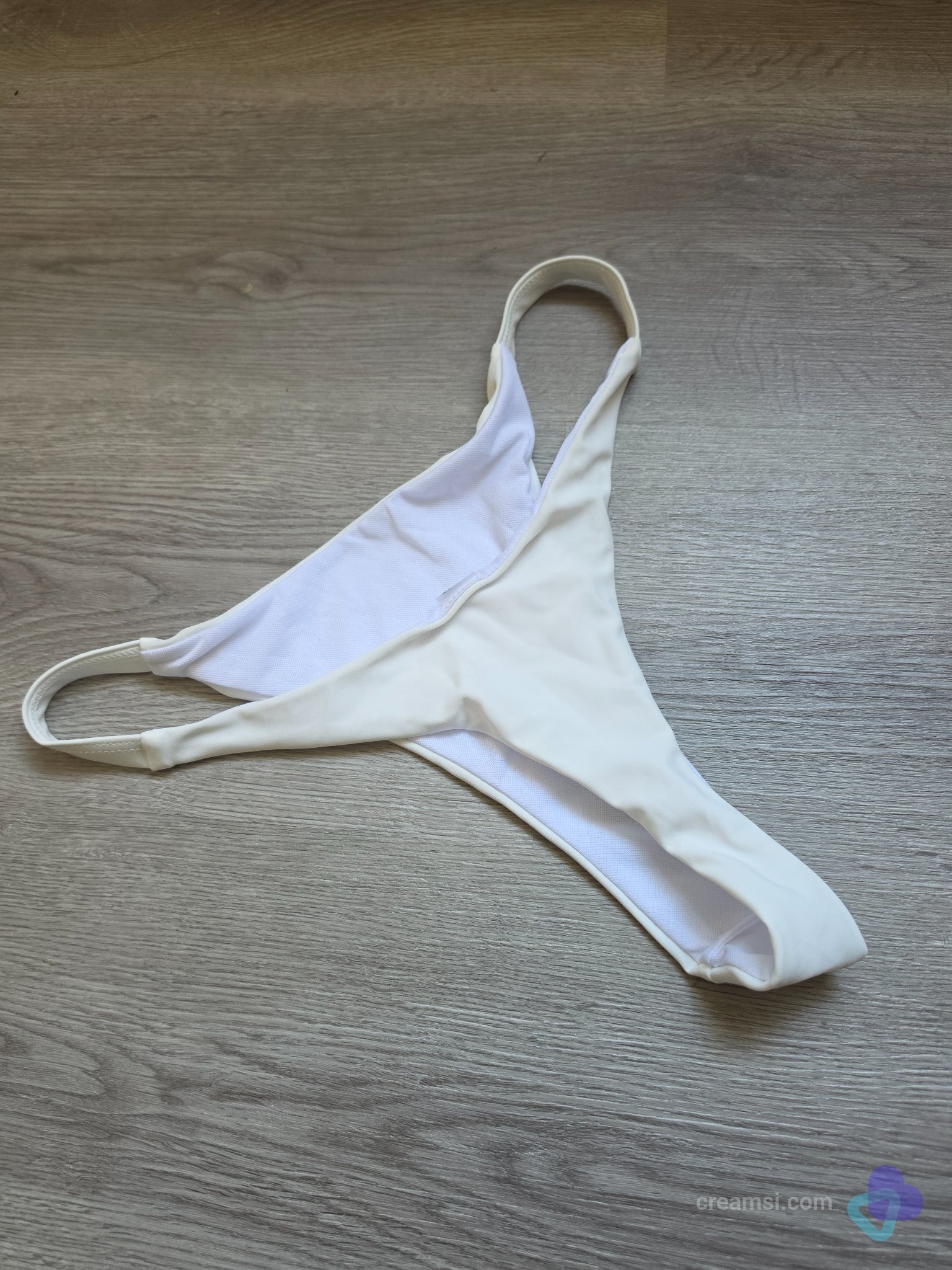 Eleganter Weiß Bikini Slip