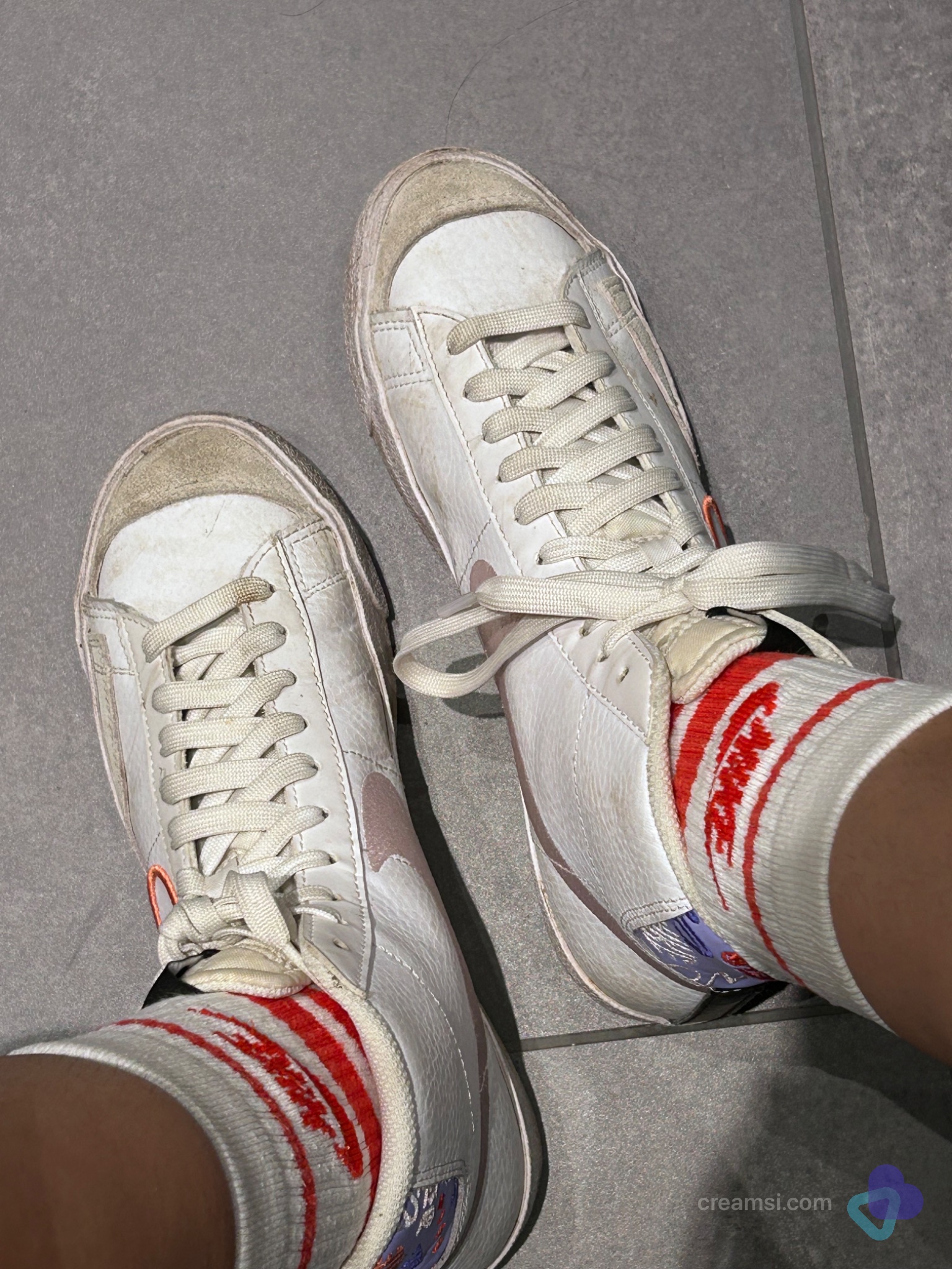 Weiße Nike Sportsocken