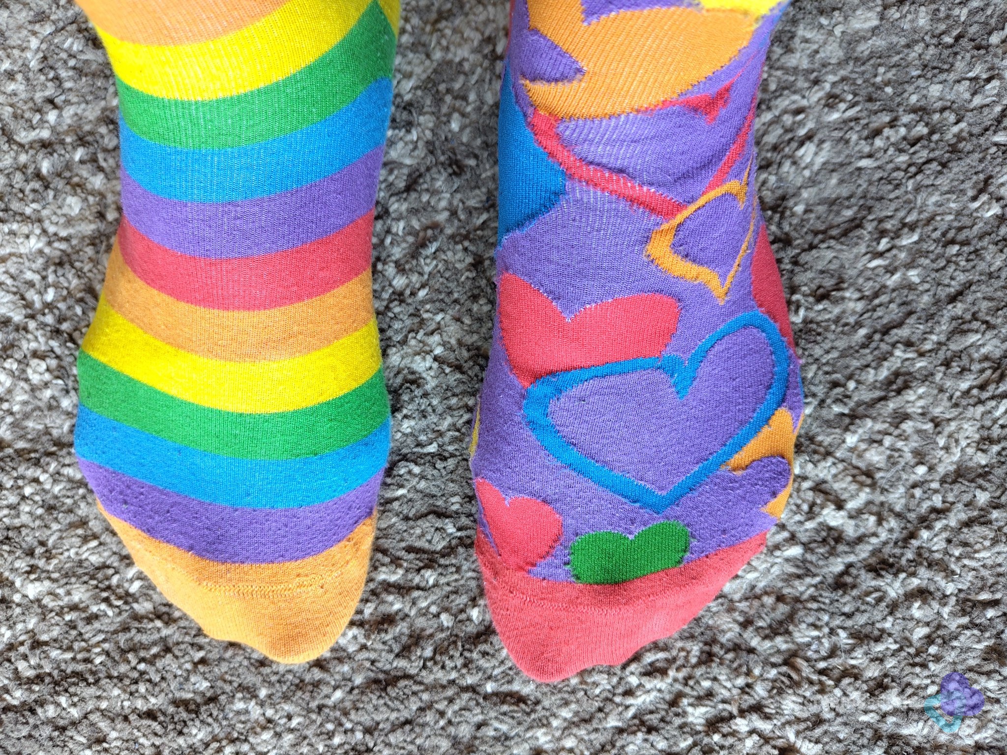bunte Regenbogensocken 🌈