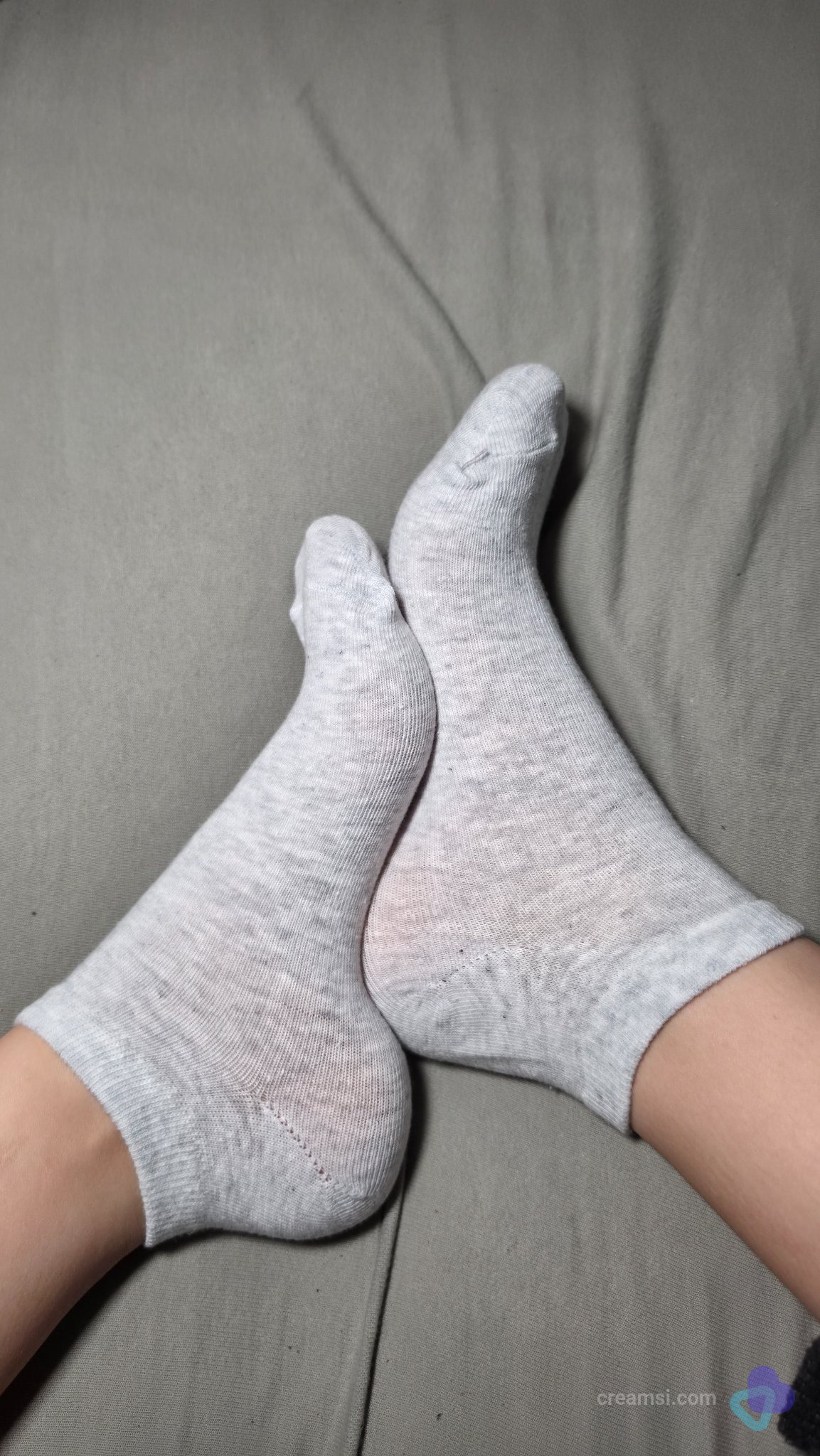Hellgraue Sneaker-Socken 🤍 | Gr. 35–38 | frisch getragen