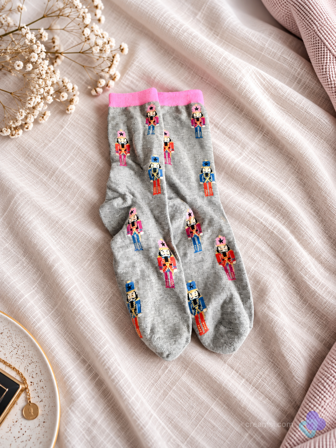 Meine süßen Nussknacker-Socken 🩷