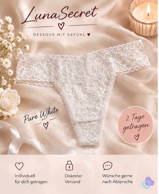 🤍 Pure White – 2 Tage getragen 🤍 Mylunasecret ♡