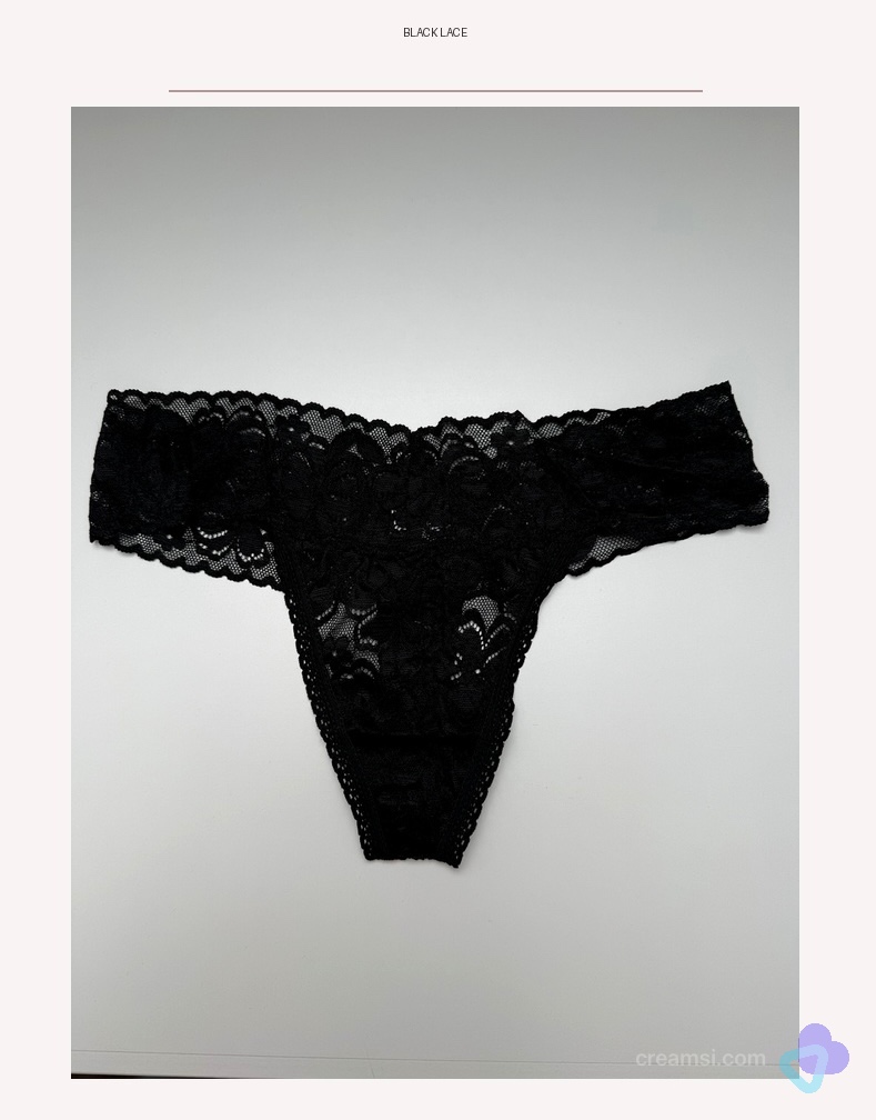 Schwarzer Spitzen String - Black Lace - MyLunaSecret ♡