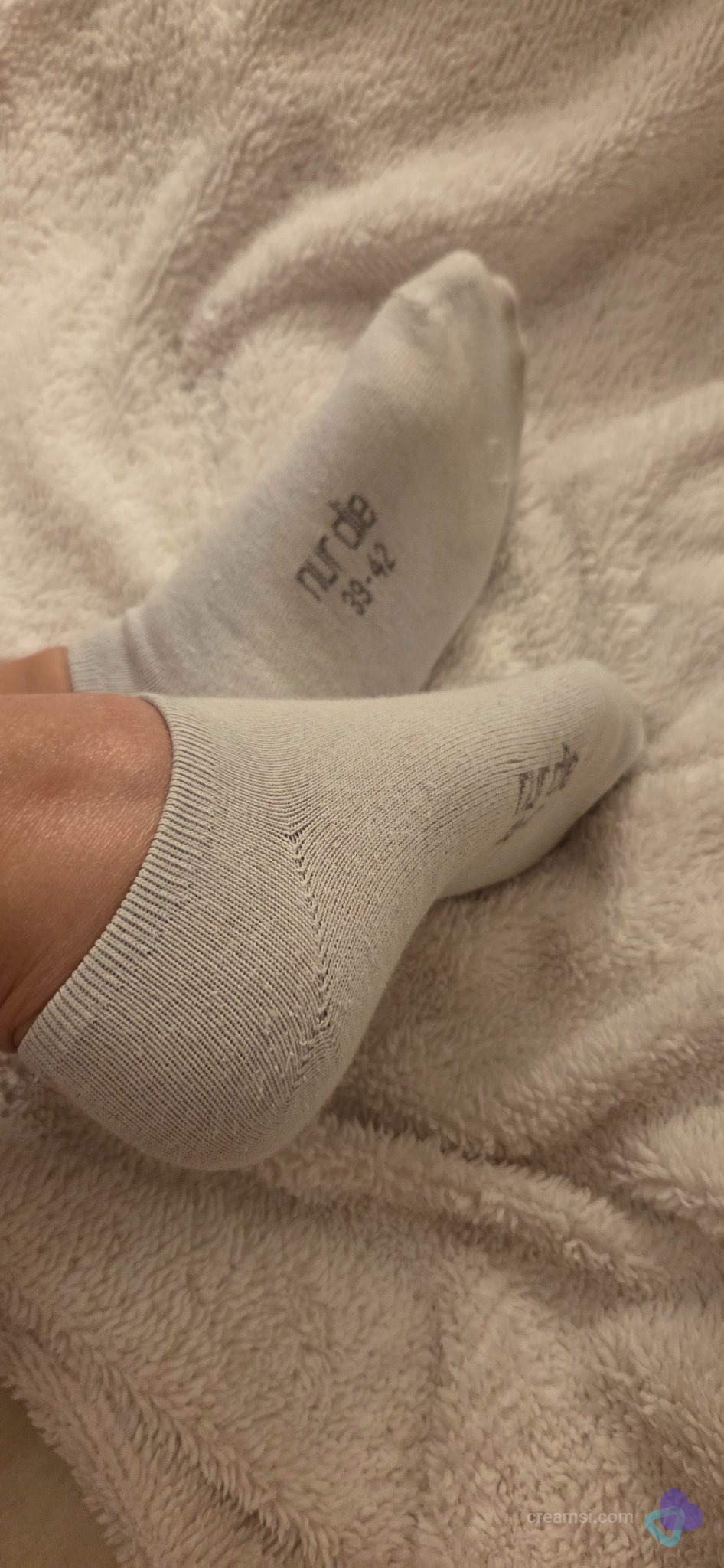 Weiße Sneakersocken Gr. 39