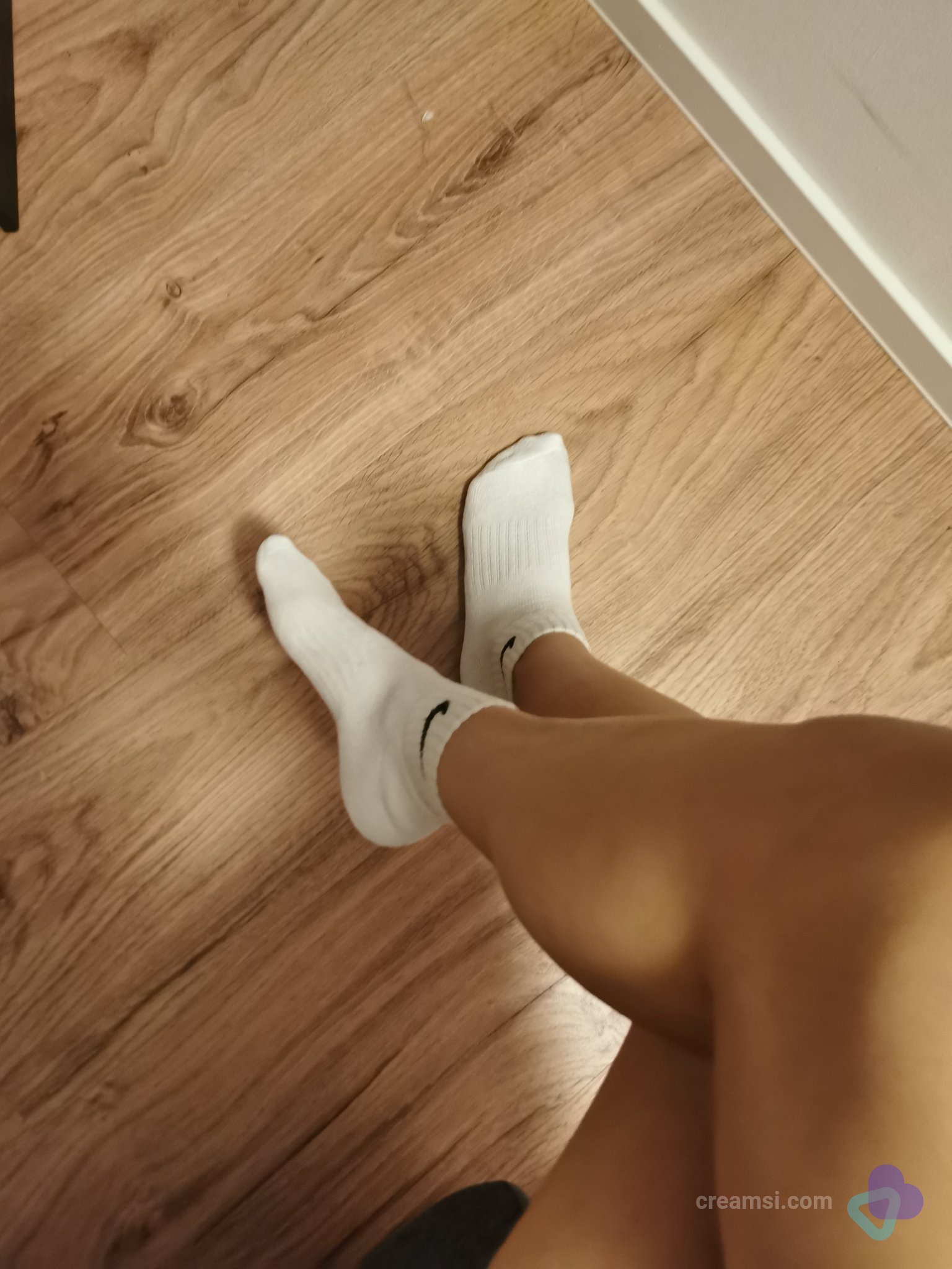 Weisse Damensocken