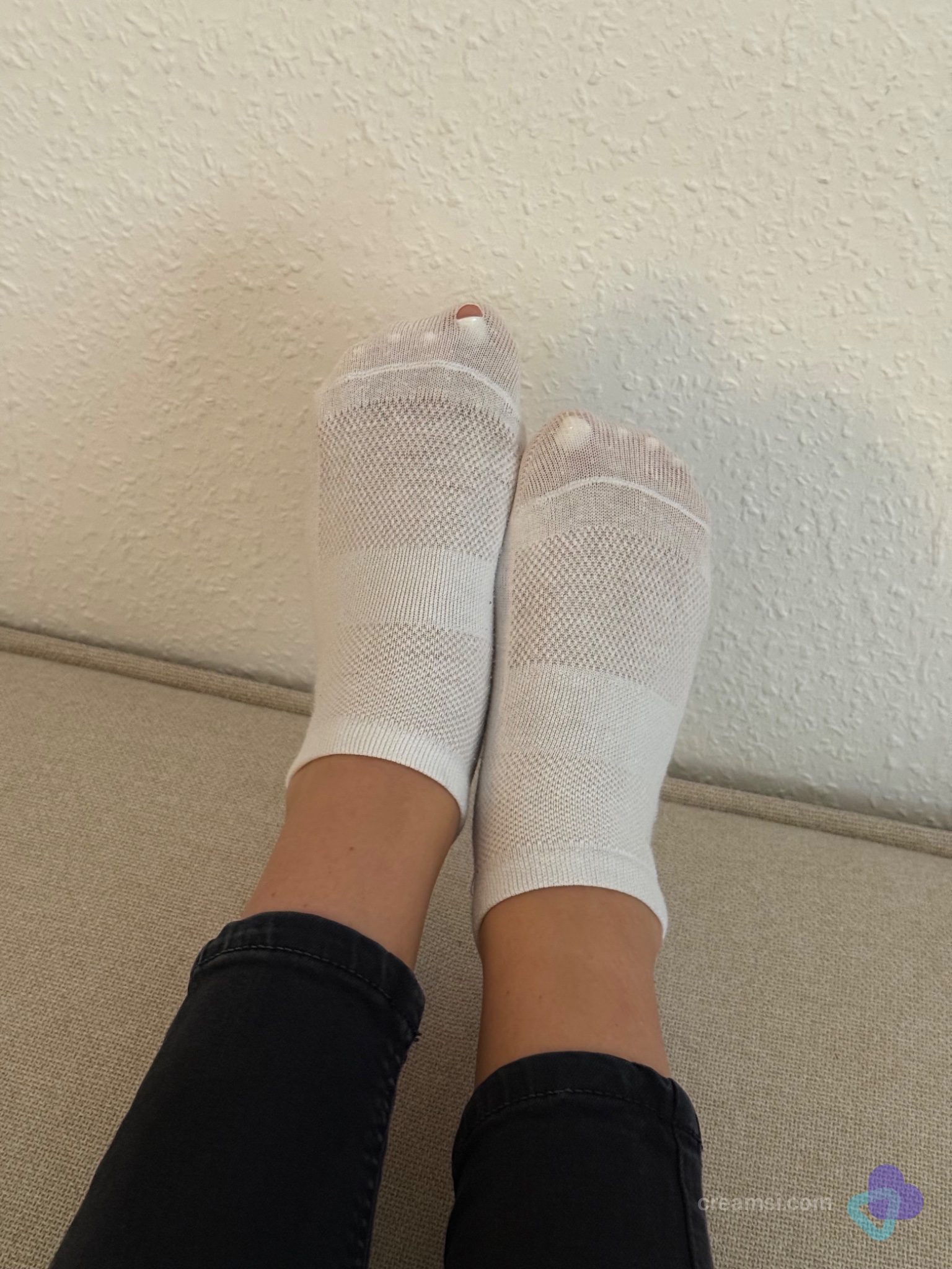 Klassische Weiße Sneaker-Socken