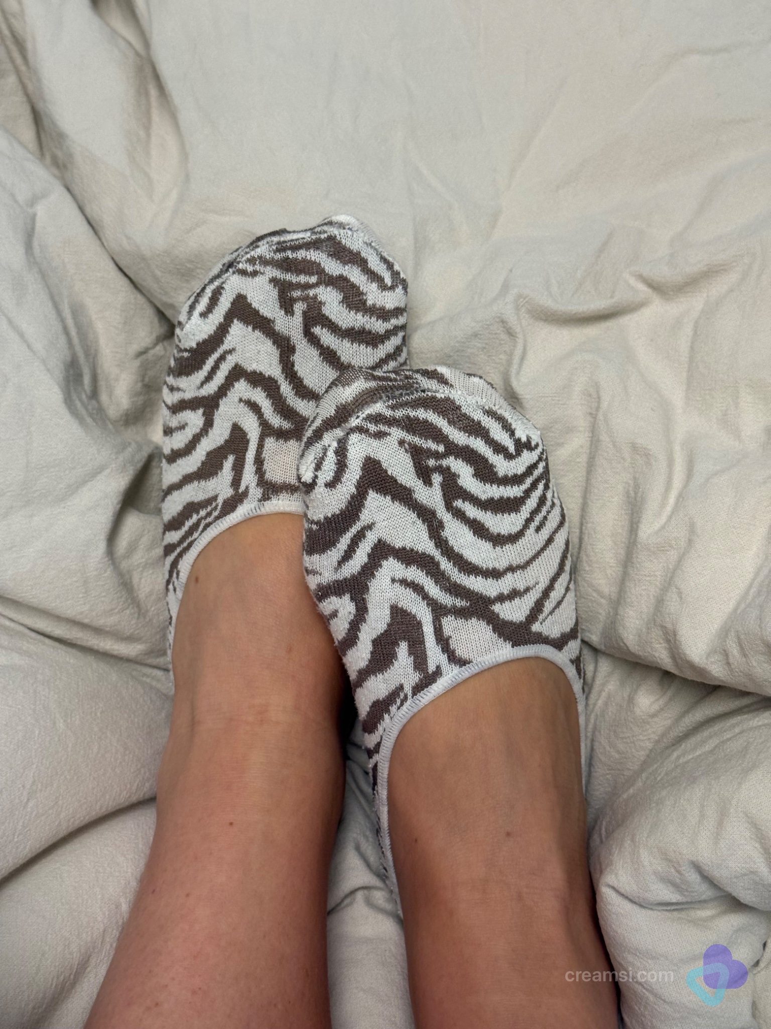 Zebra Muster Sneaker Söckchen