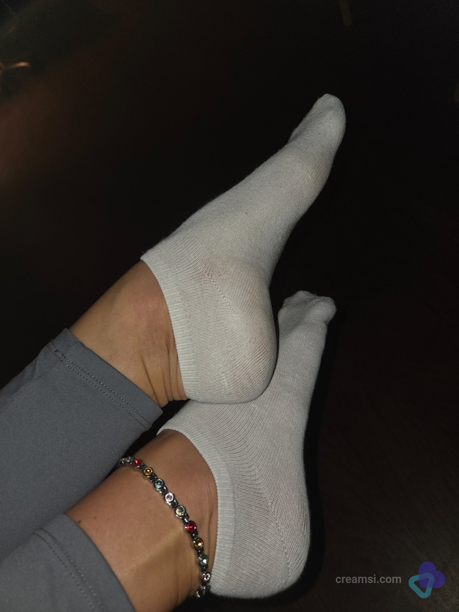 Weiße Sneaker Socken