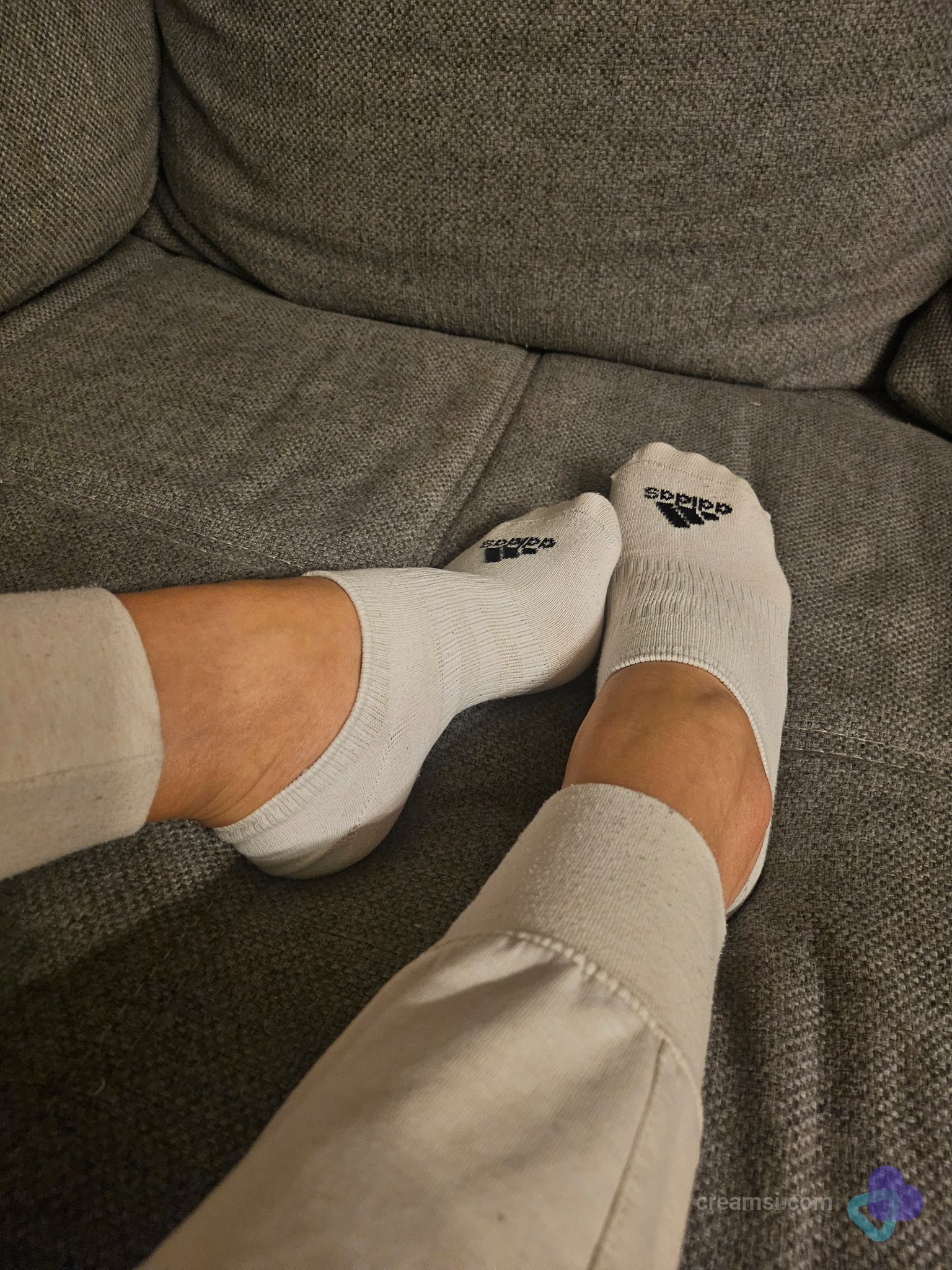 Weiße Sport Sneaker Socken