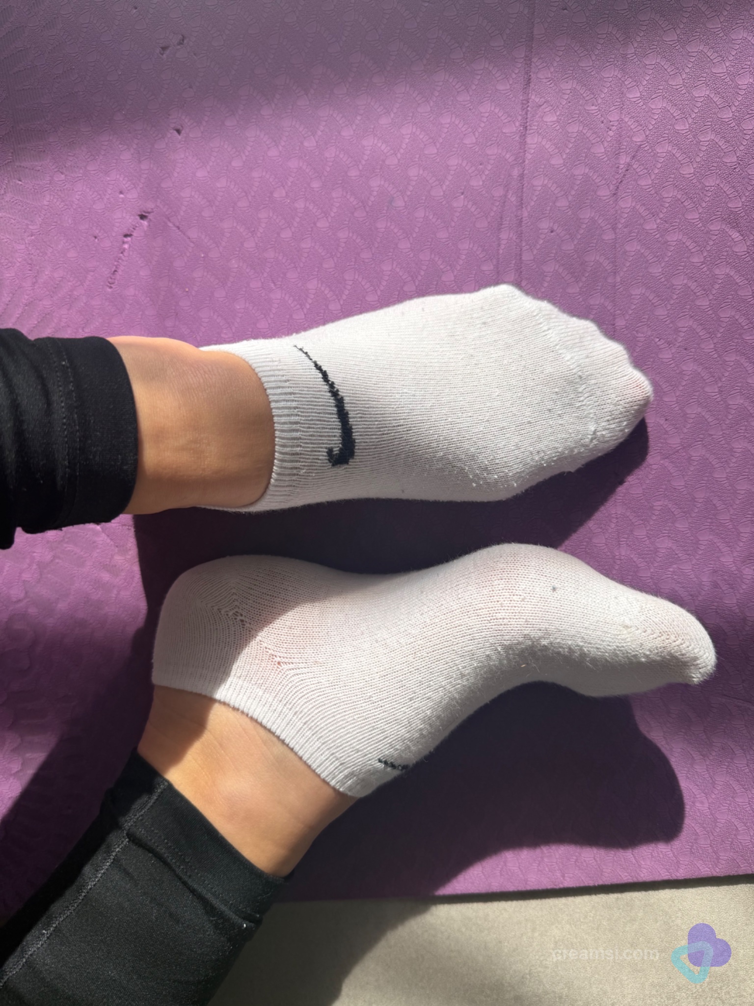 Weiße Nike Socken