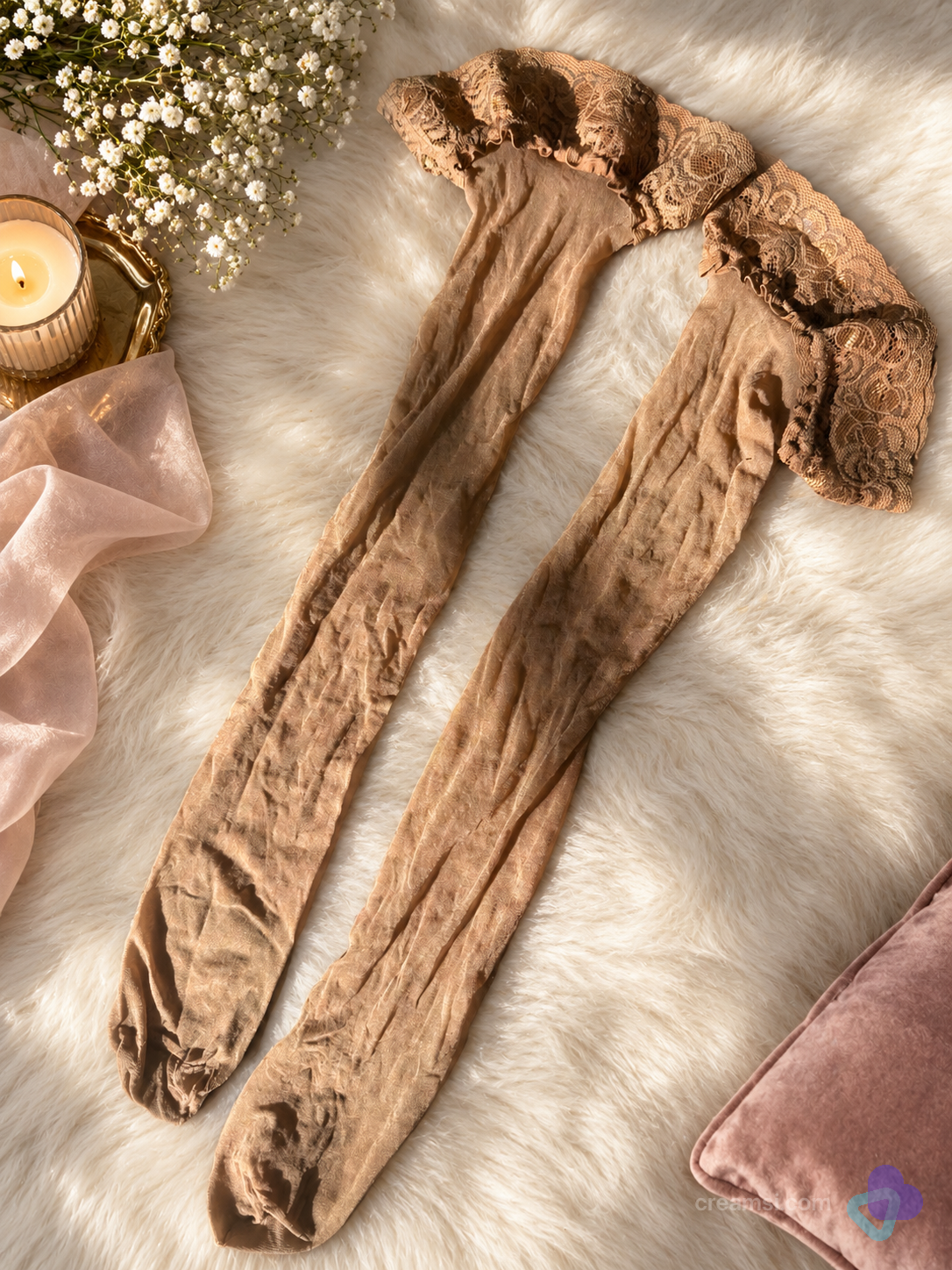 Halterlose Spitzen Nylons  Deluxe
